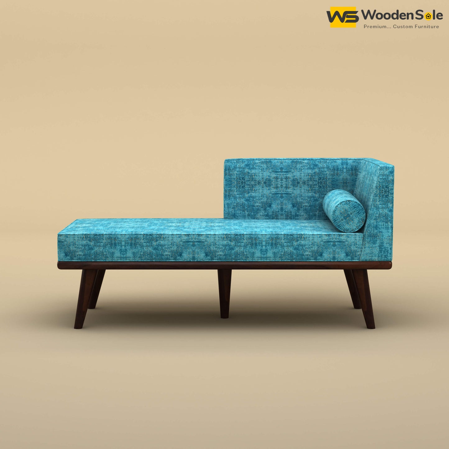 Sheher Chaise Lounge (Cotton, Teal Blue)