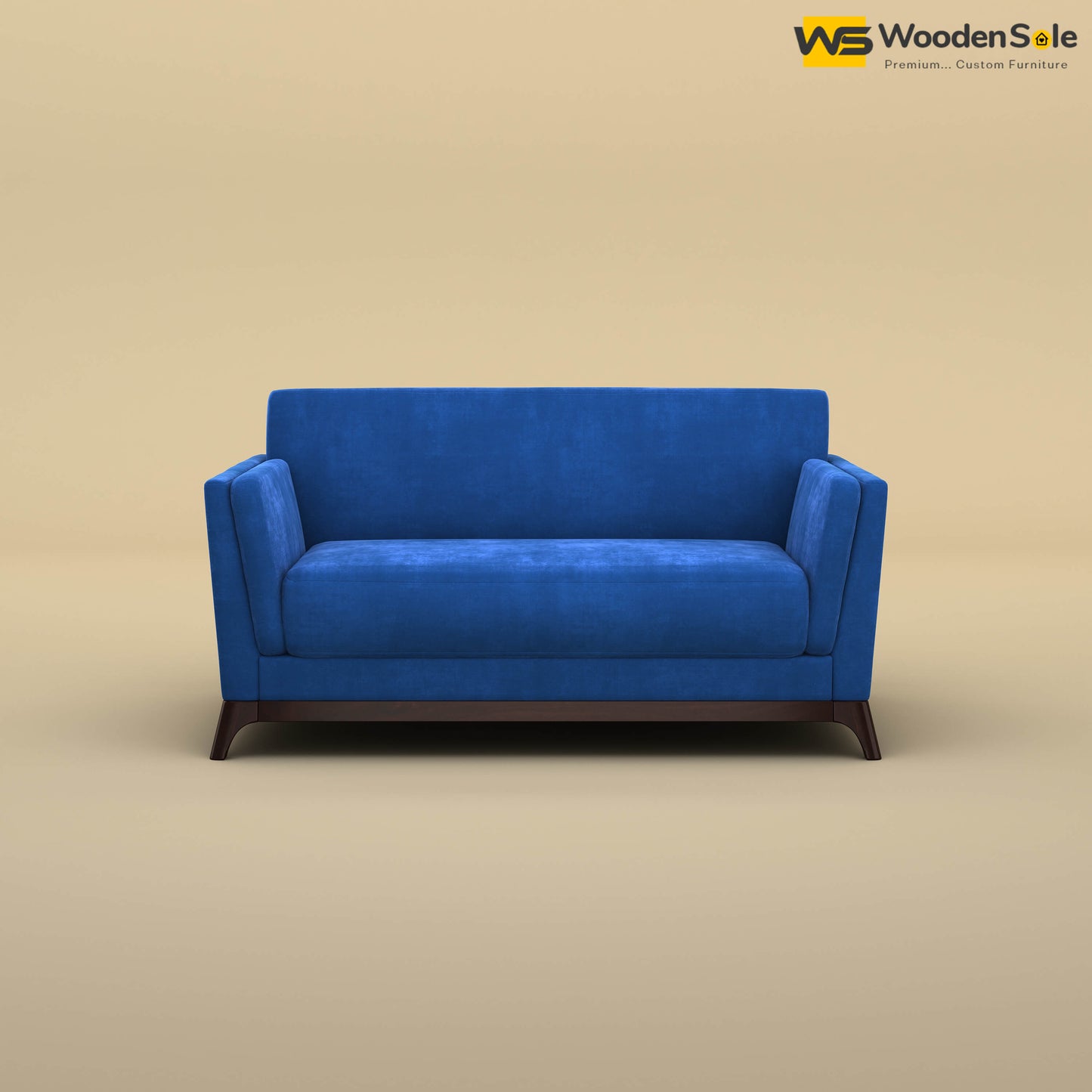 Bruno 2 Seater Sofa (Velvet, Royal Blue)