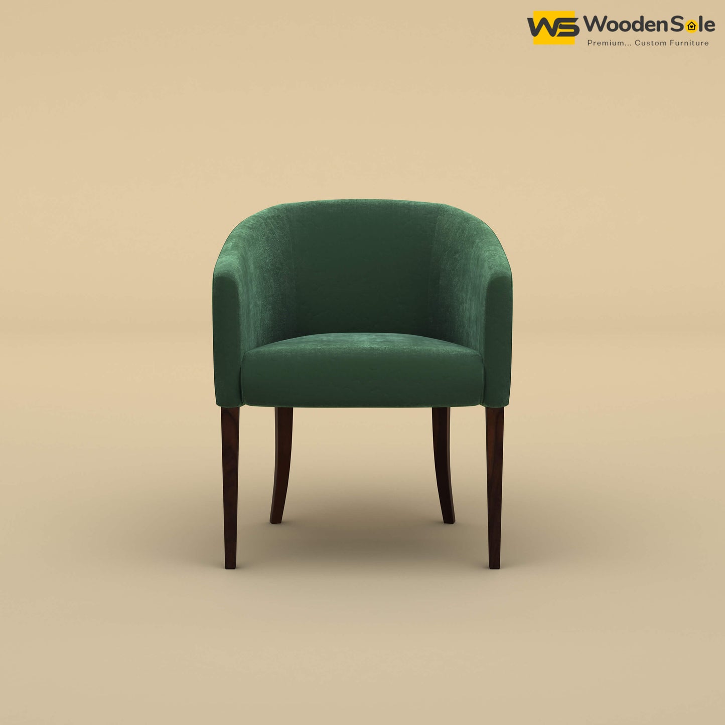 Florence Dining Chair (Velvet, Forest Green)