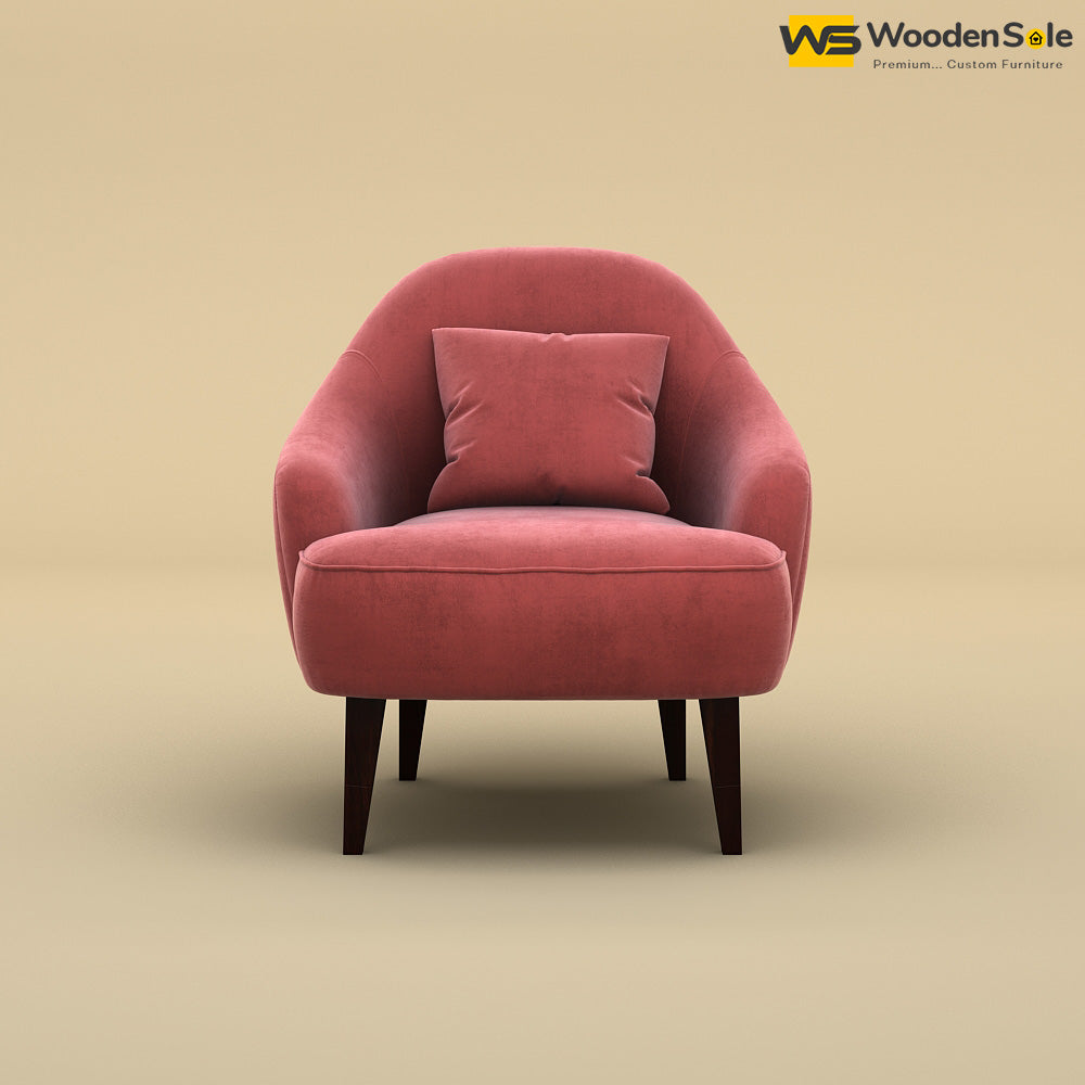 Opera Lounge Chair (Velvet, Pink)