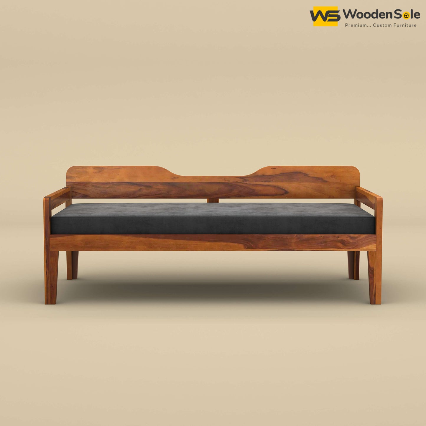 Crown Diwan (Honey Finish, Charcoal Gray)