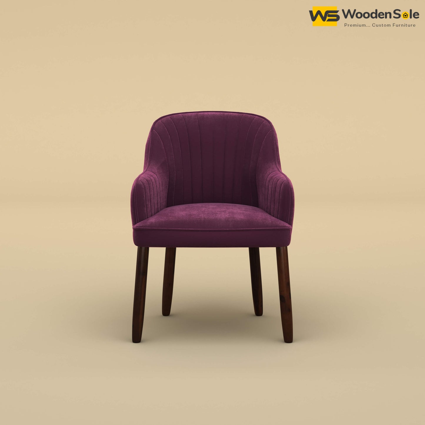 Madrid Dining Chair (Velvet, Dark Purple)