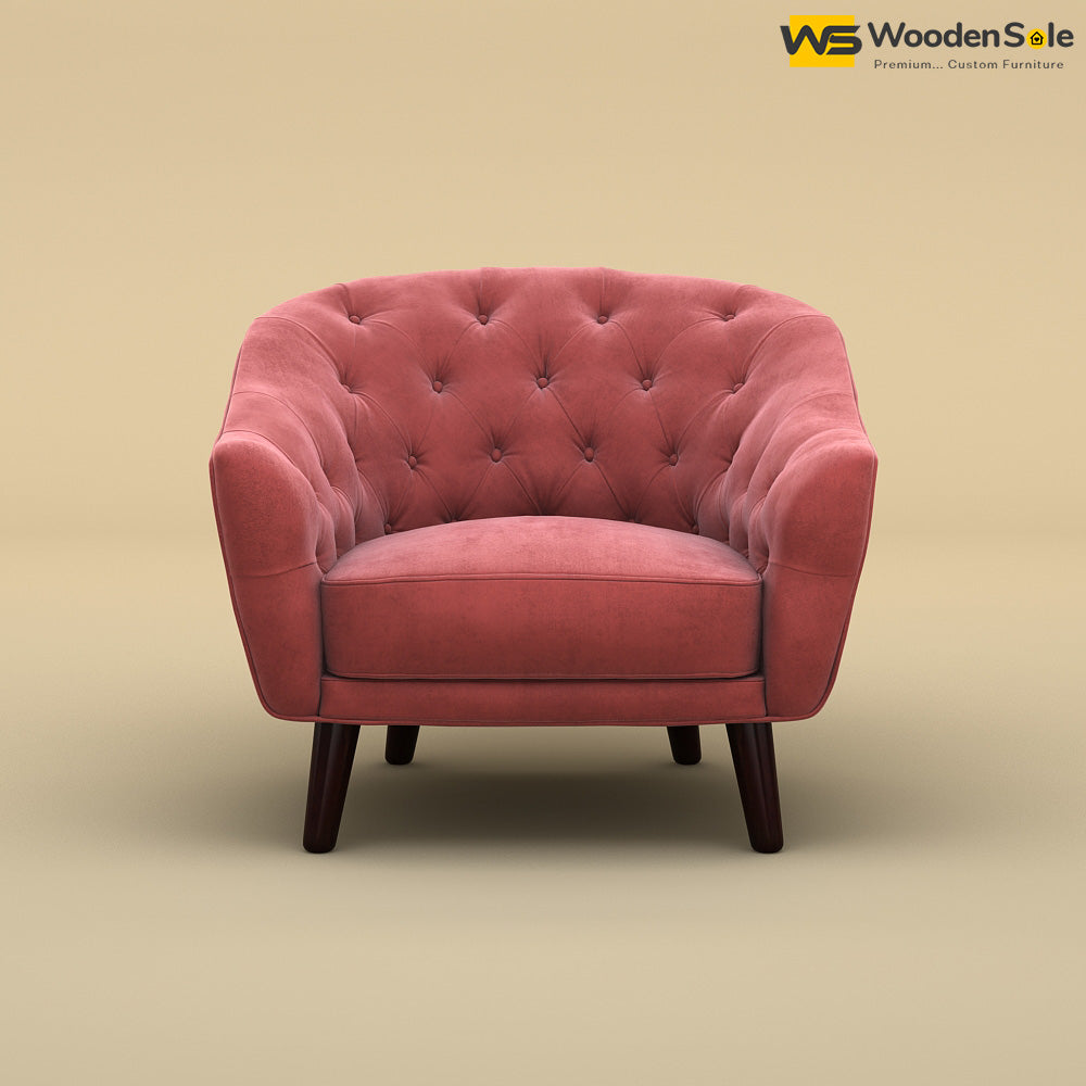 Verona Lounge Chair (Velvet, Pink)