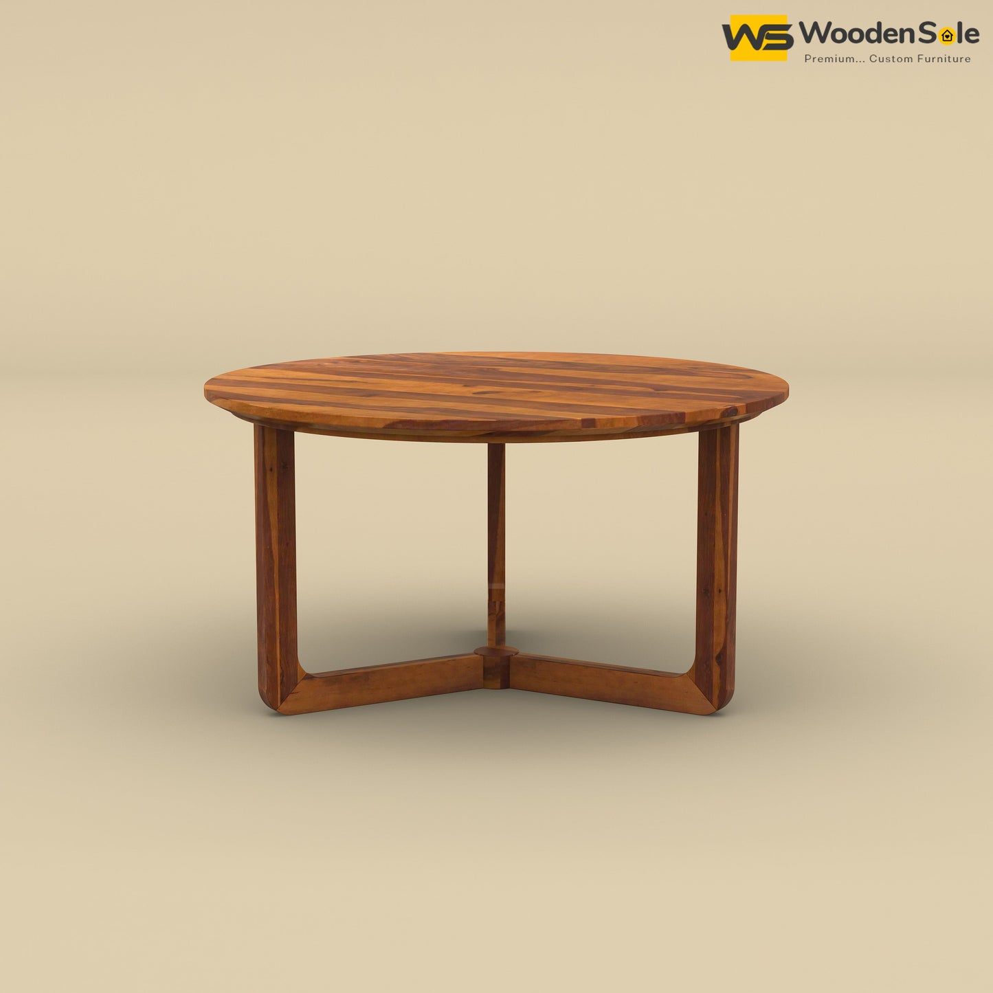 Trayo Round Coffee Table (Honey Finish)