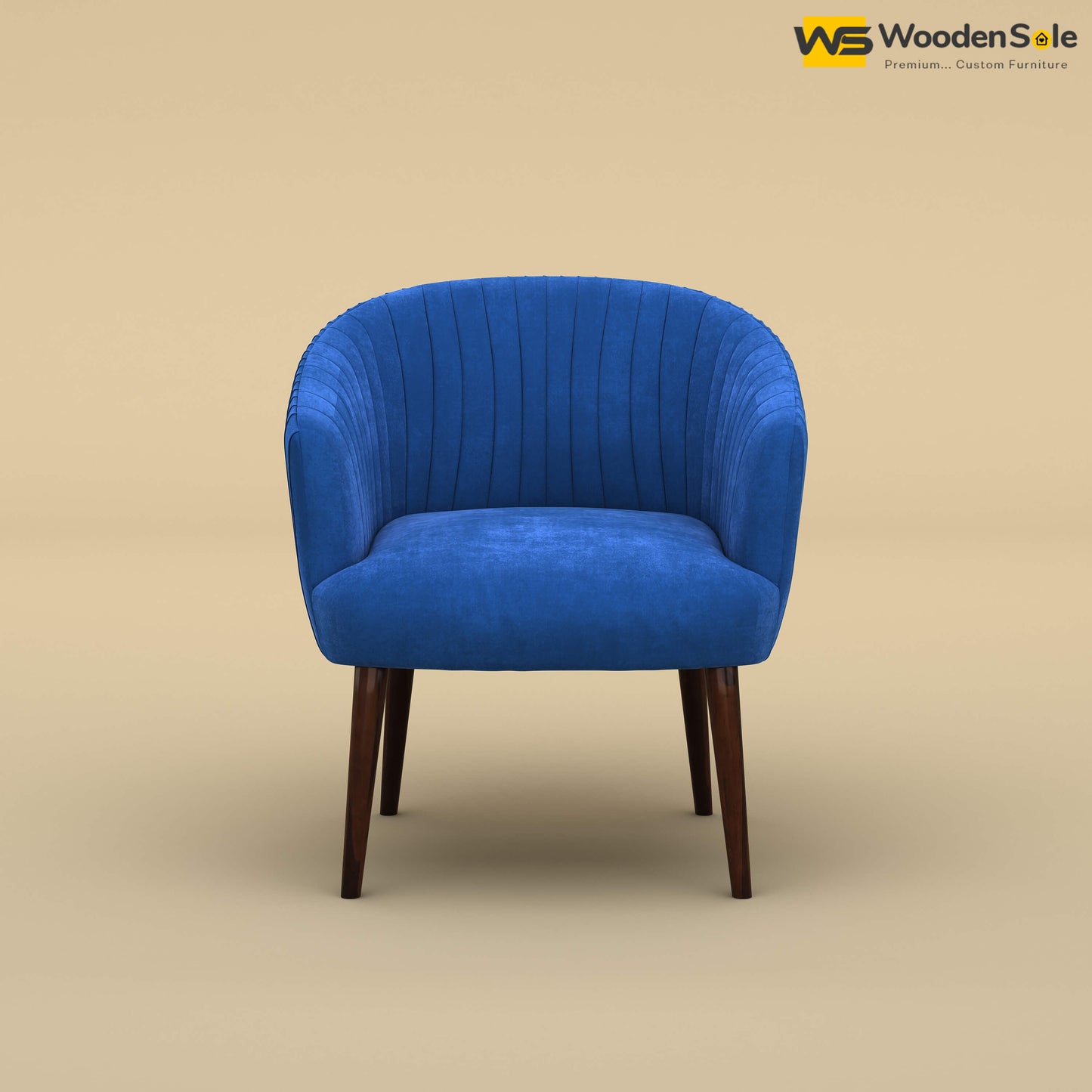 Parker Dining Chair (Velvet, Royal Blue)