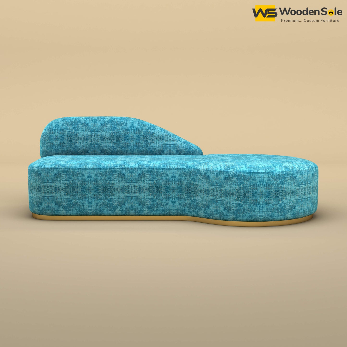 Pablo Premium Design Couch Sofa (Cotton, Teal Blue)