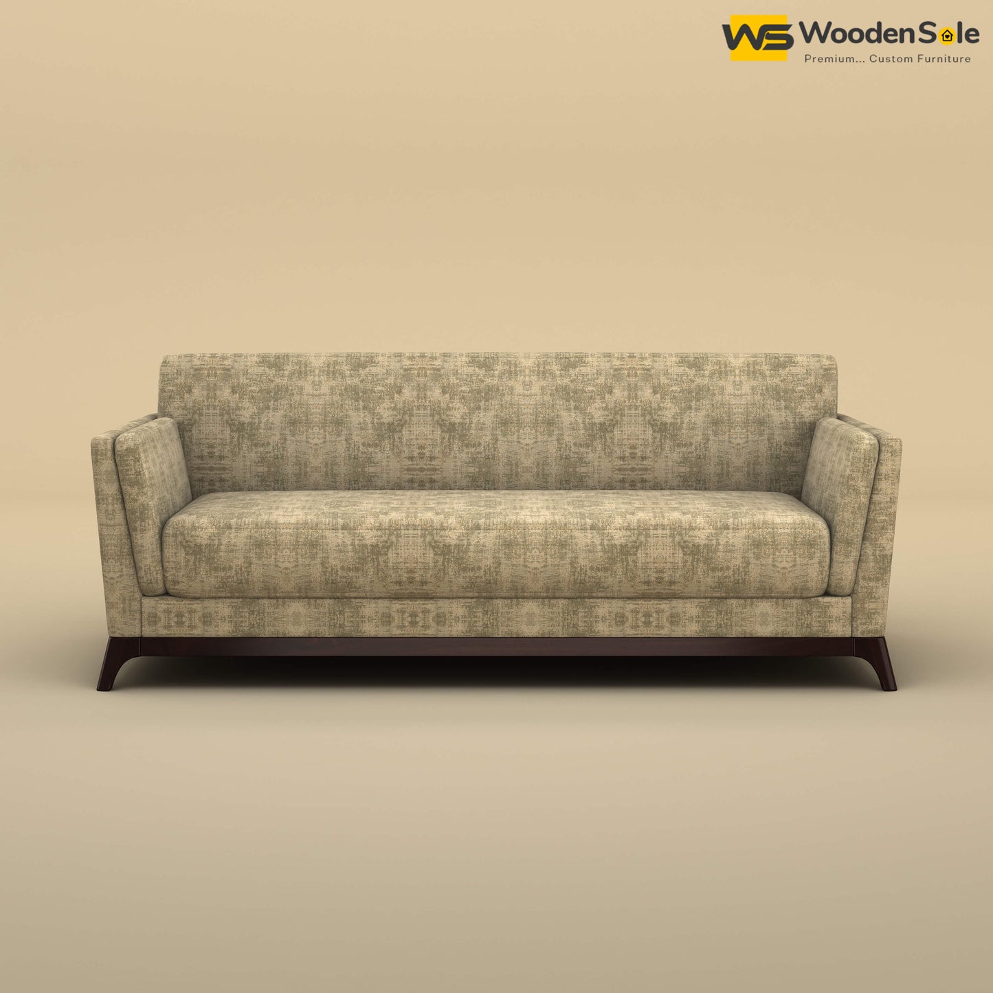 Bruno 3 Seater Sofa (Cotton, Patchy Cream)