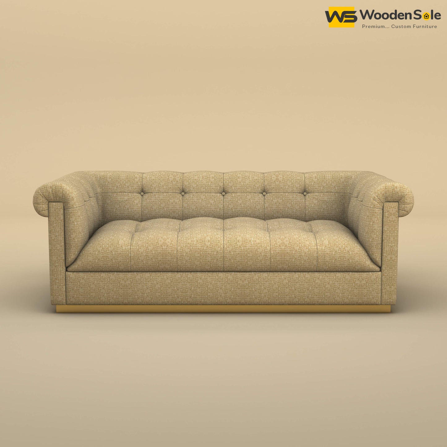 Morrison 3 Seater Fabric Sofa (Cotton, Faux Cream)
