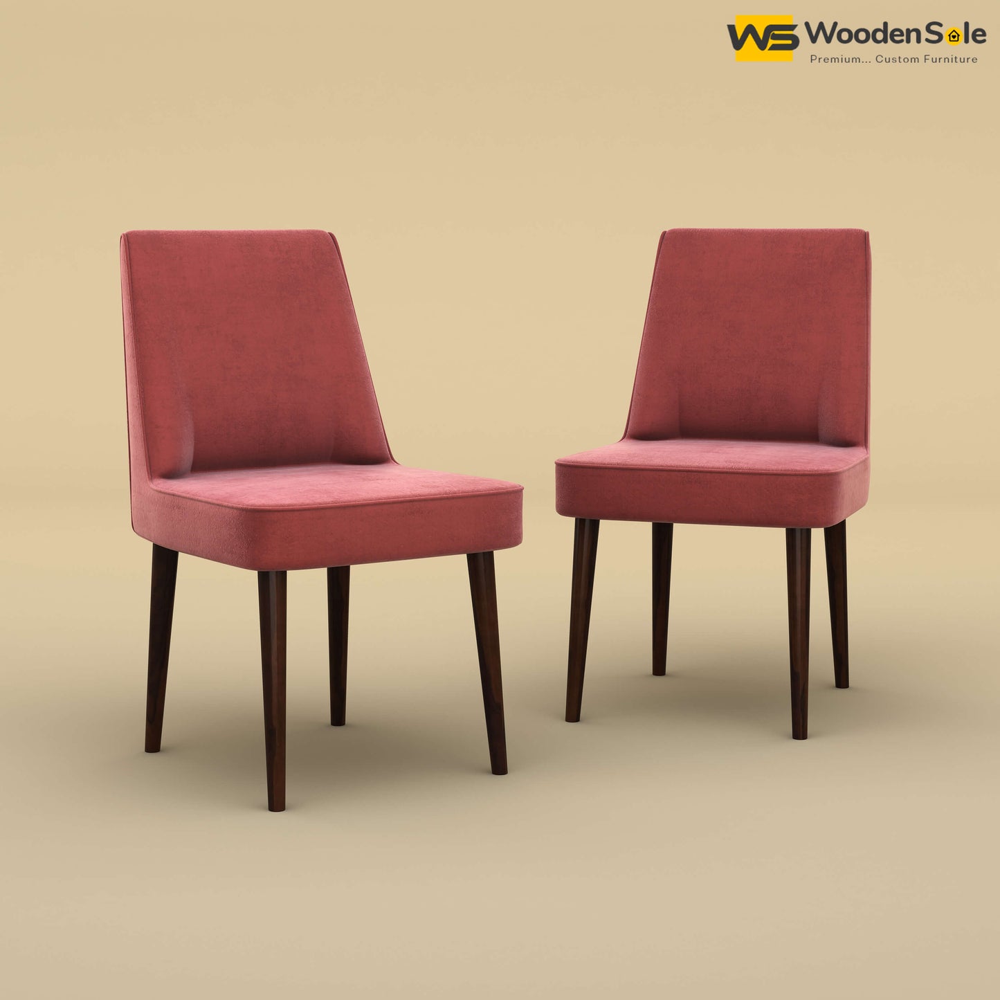 Hardik Dining Chairs - Set of 2 (Velvet, Pink)