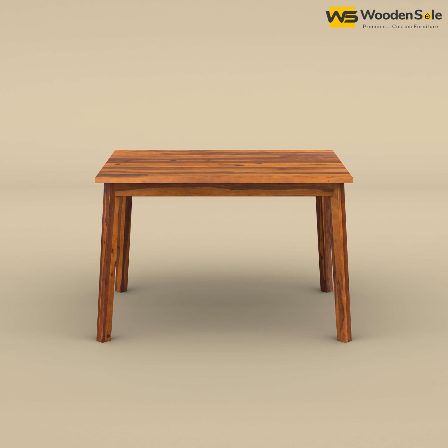 Kia 4 Seater Dining Set (Honey Finish)