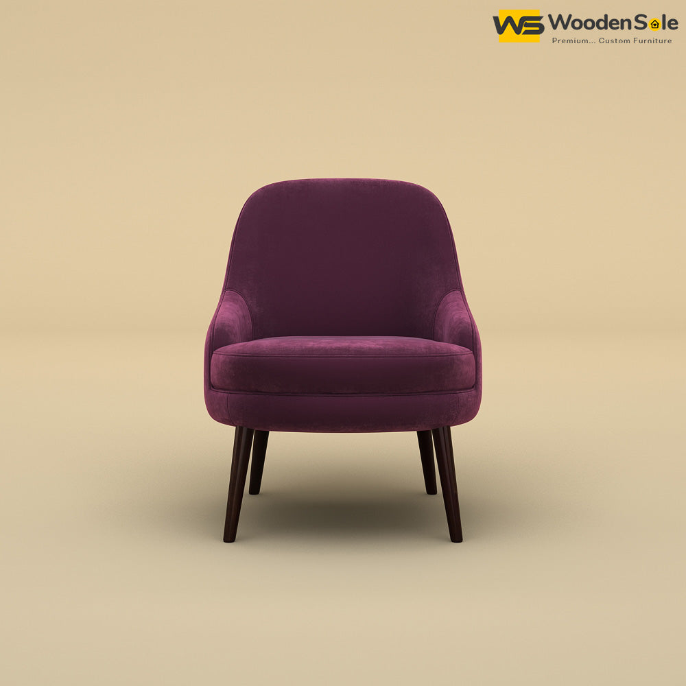 Lawson Lounge Chair (Velvet, Dark Purple)