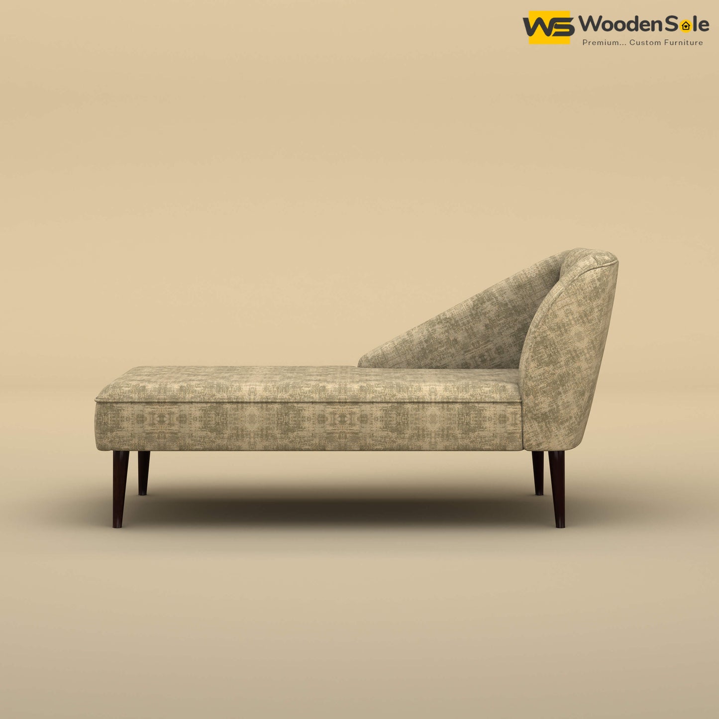 Perla Chaise Lounge (Cotton, Patchy Cream)