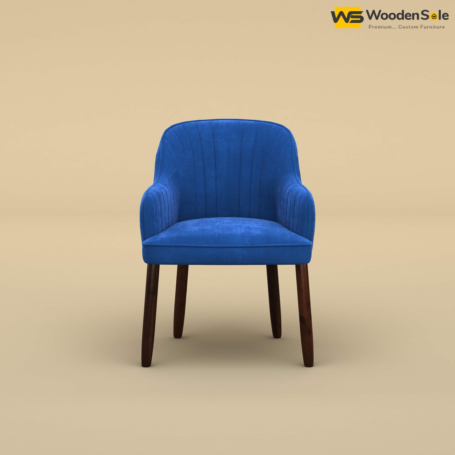 Madrid Dining Chair (Velvet, Royal Blue)