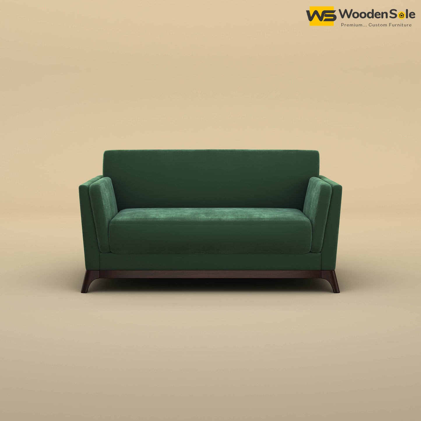 Bruno 2 Seater Sofa (Velvet, Forest Green)