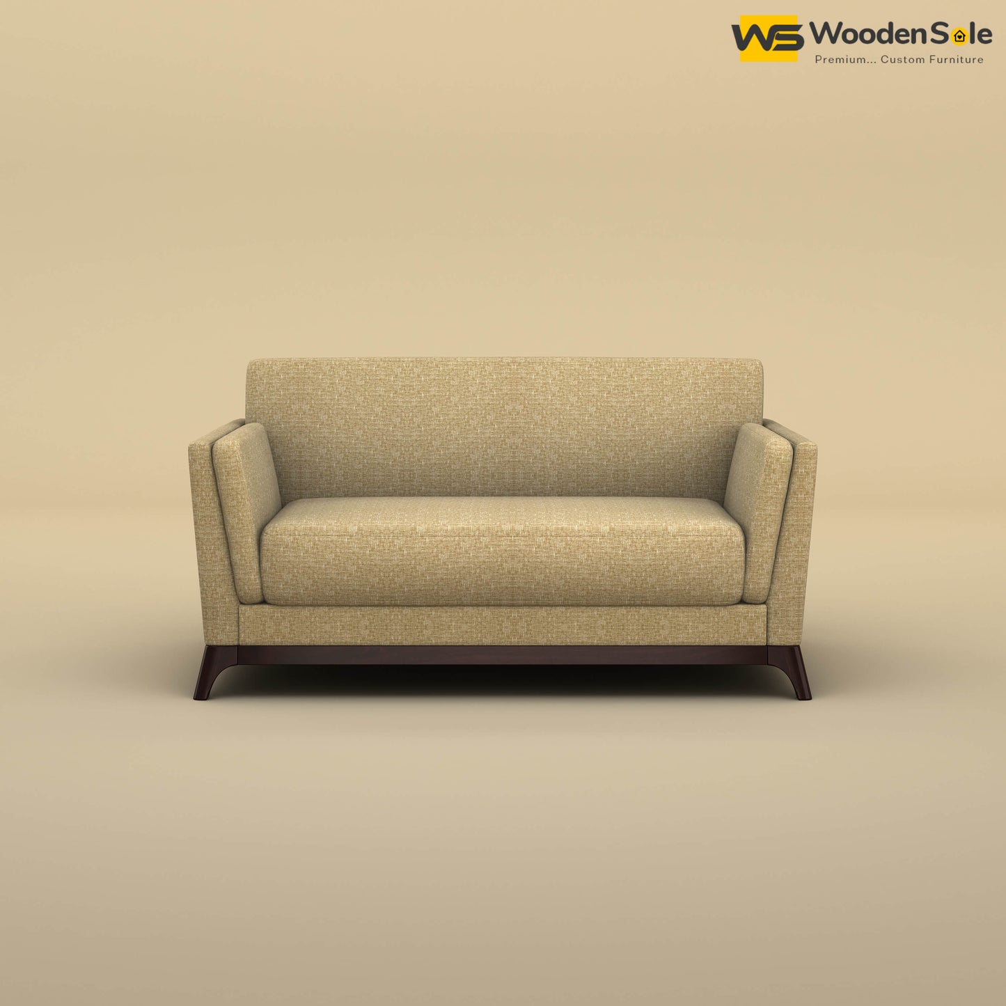 Bruno 2 Seater Sofa (Cotton, Faux Cream)