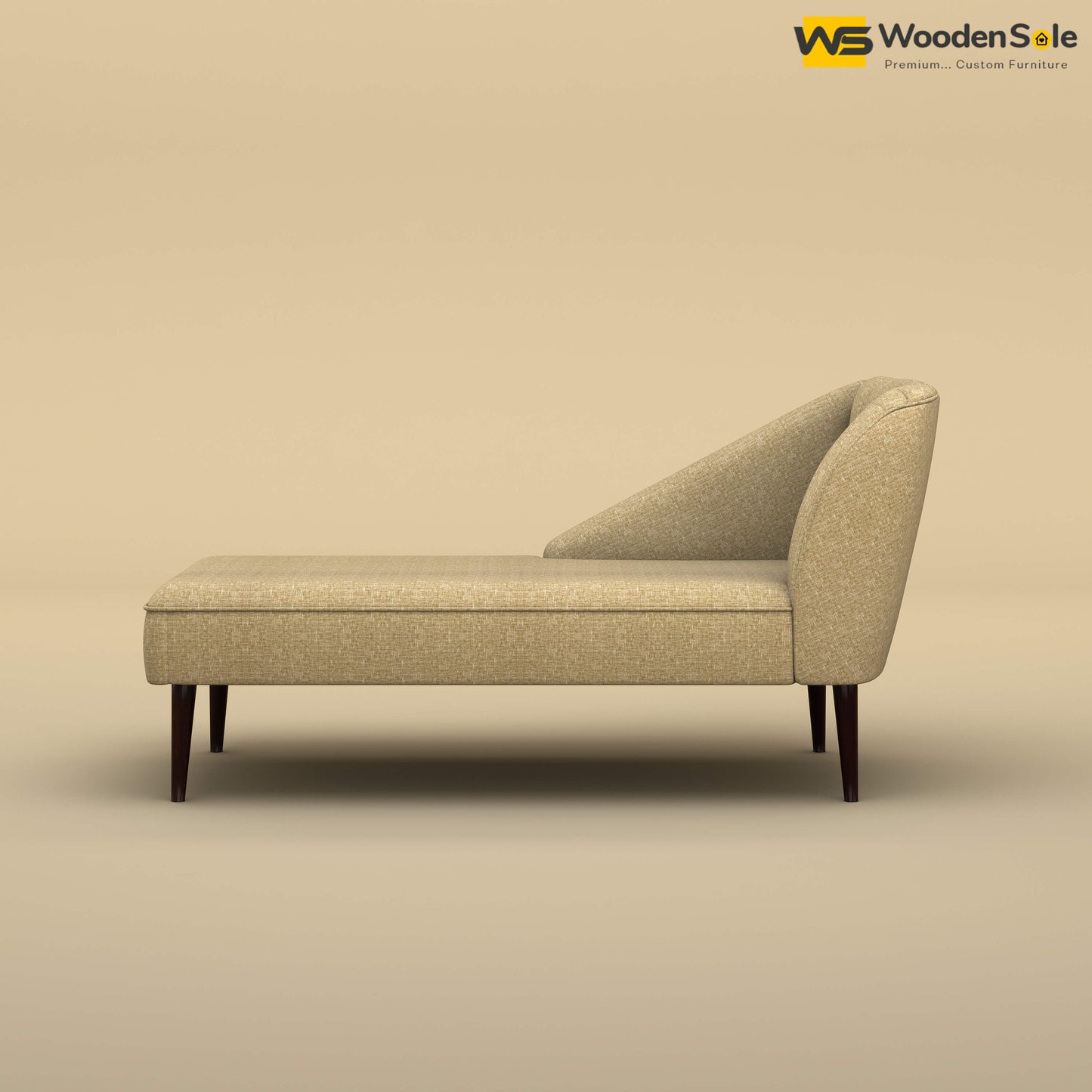 Perla Chaise Lounge (Cotton, Faux Cream)