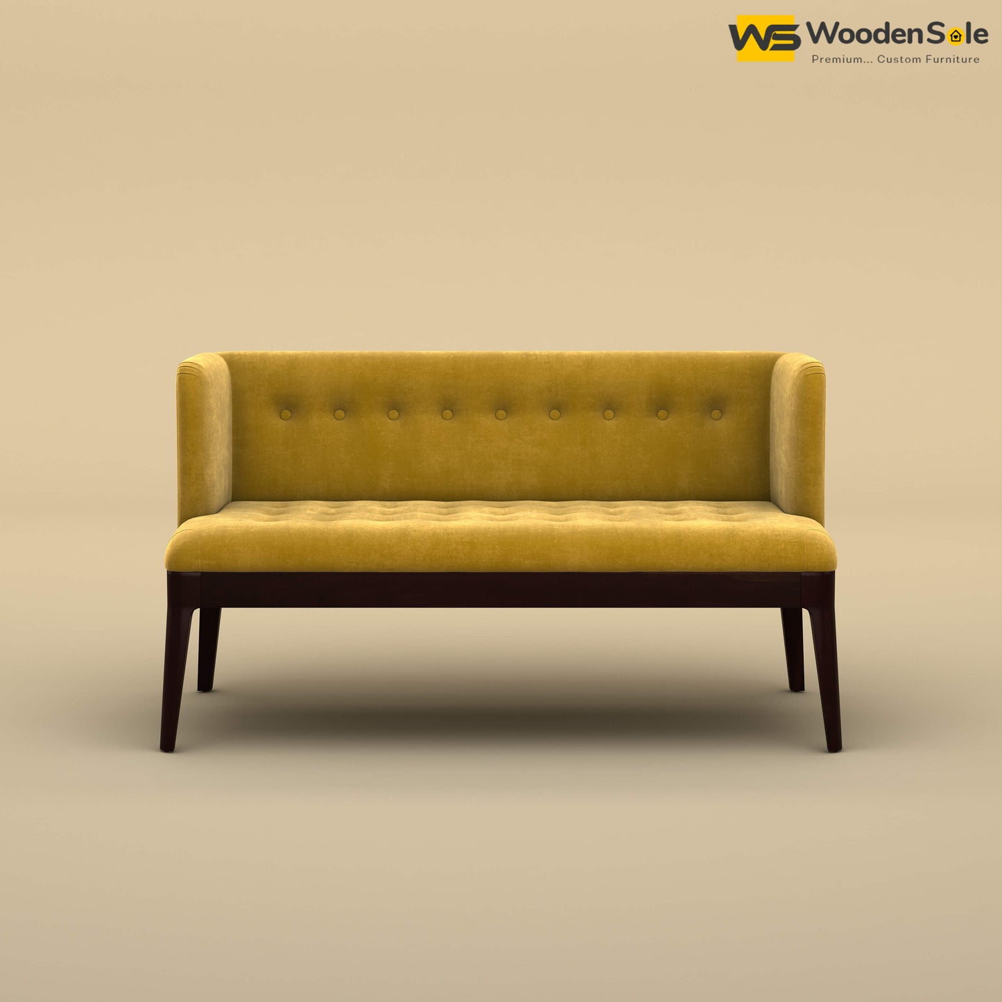 Olivier Loveseat (Velvet, Mustard Yellow)