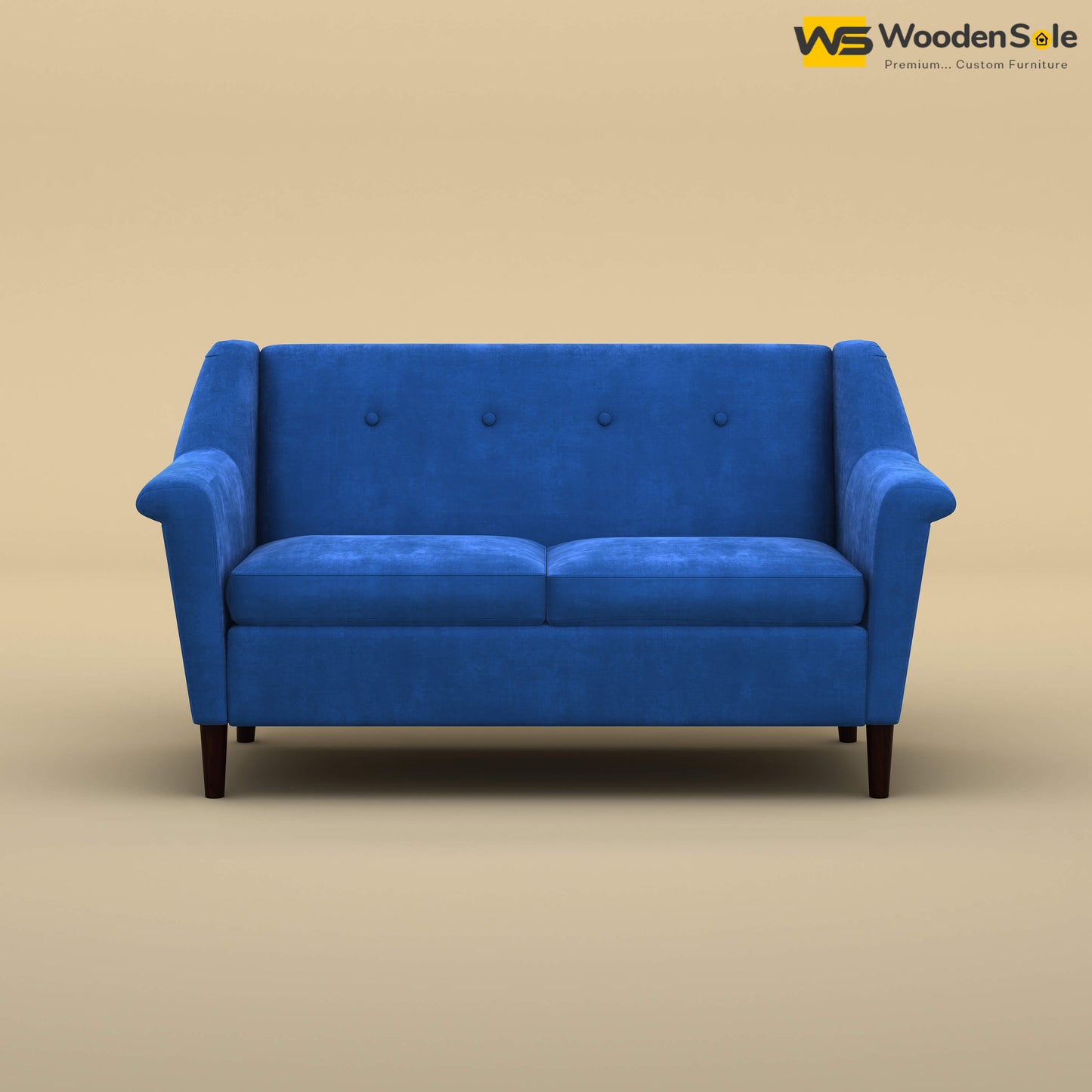 Ojas Loveseat (Velvet, Royal Blue)