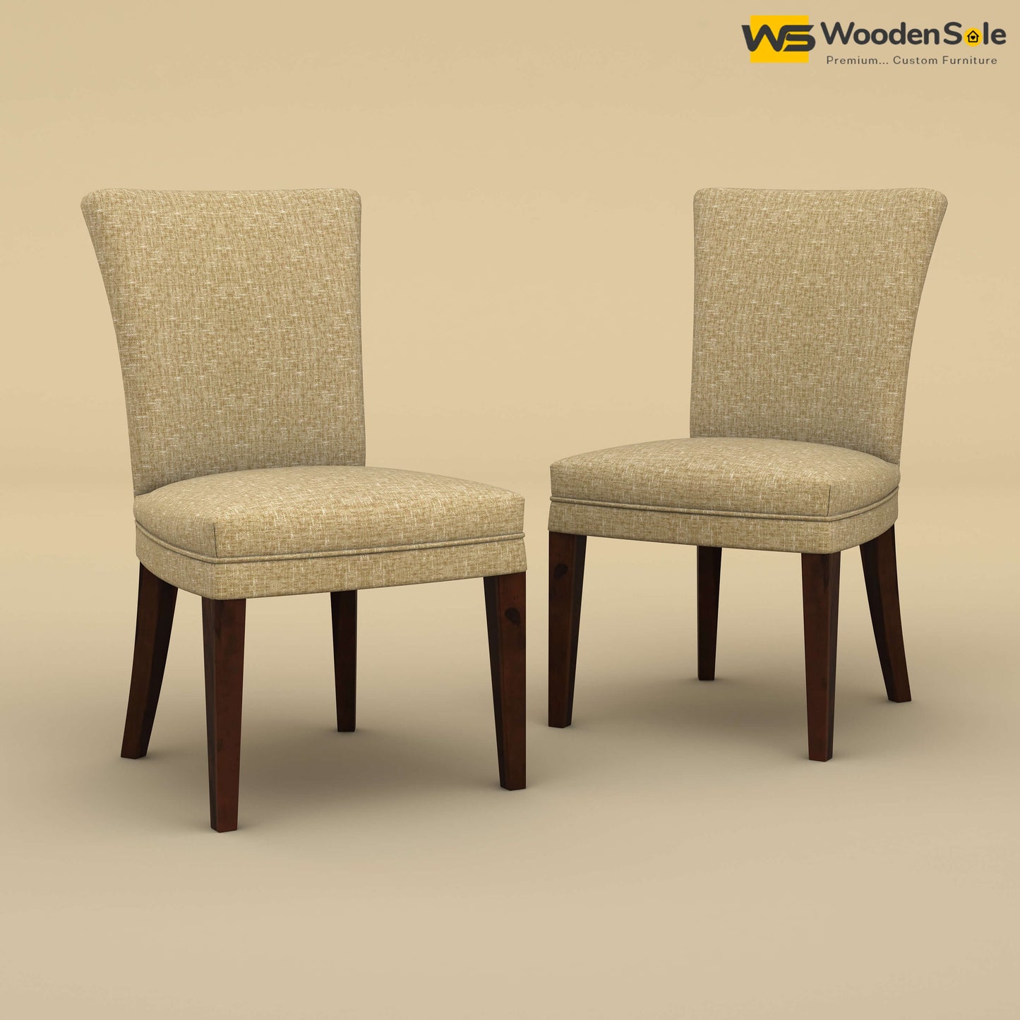 Bently Dining Chairs - Set of 2 (Cotton, Faux Cream)