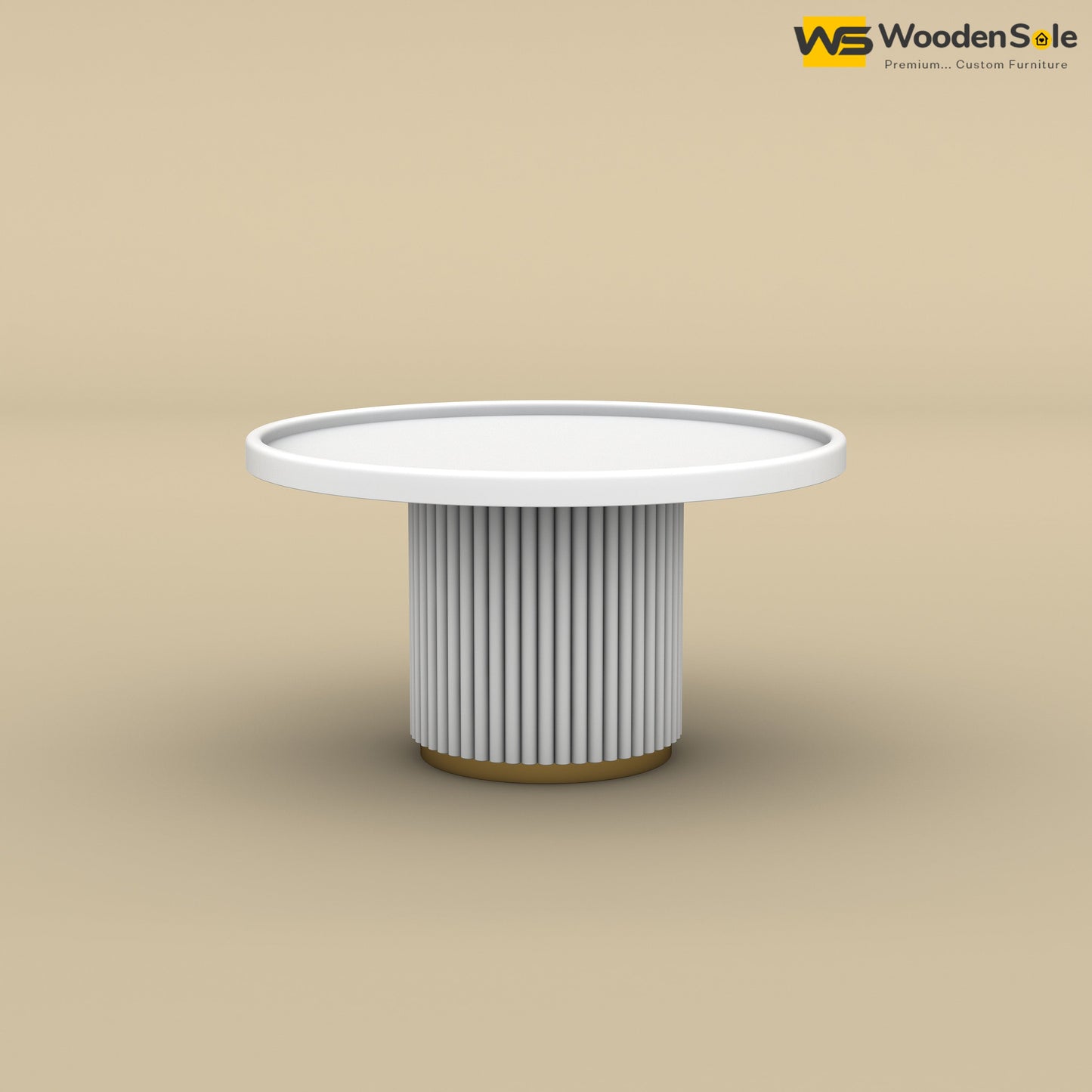 Ciaz Round Coffee Table (White Finish)