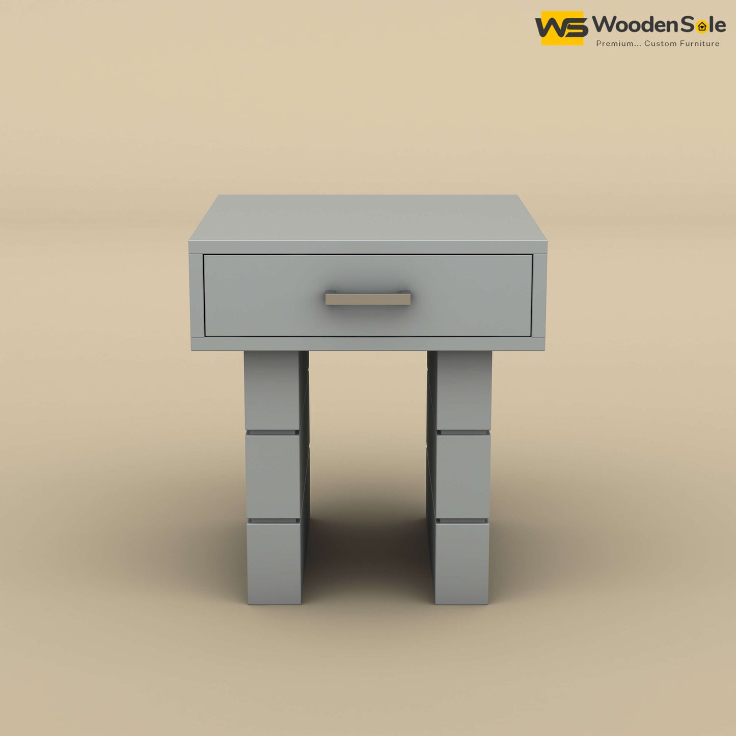 Sandra Bedside Table (Gray Finish)