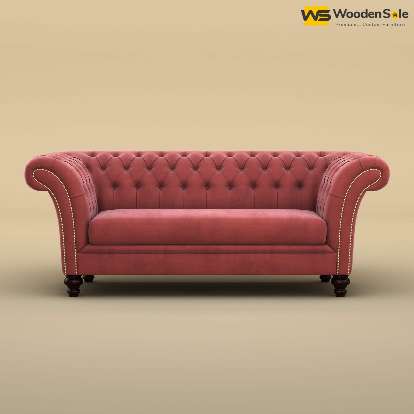 Rolex Loveseat (Velvet, Pink)
