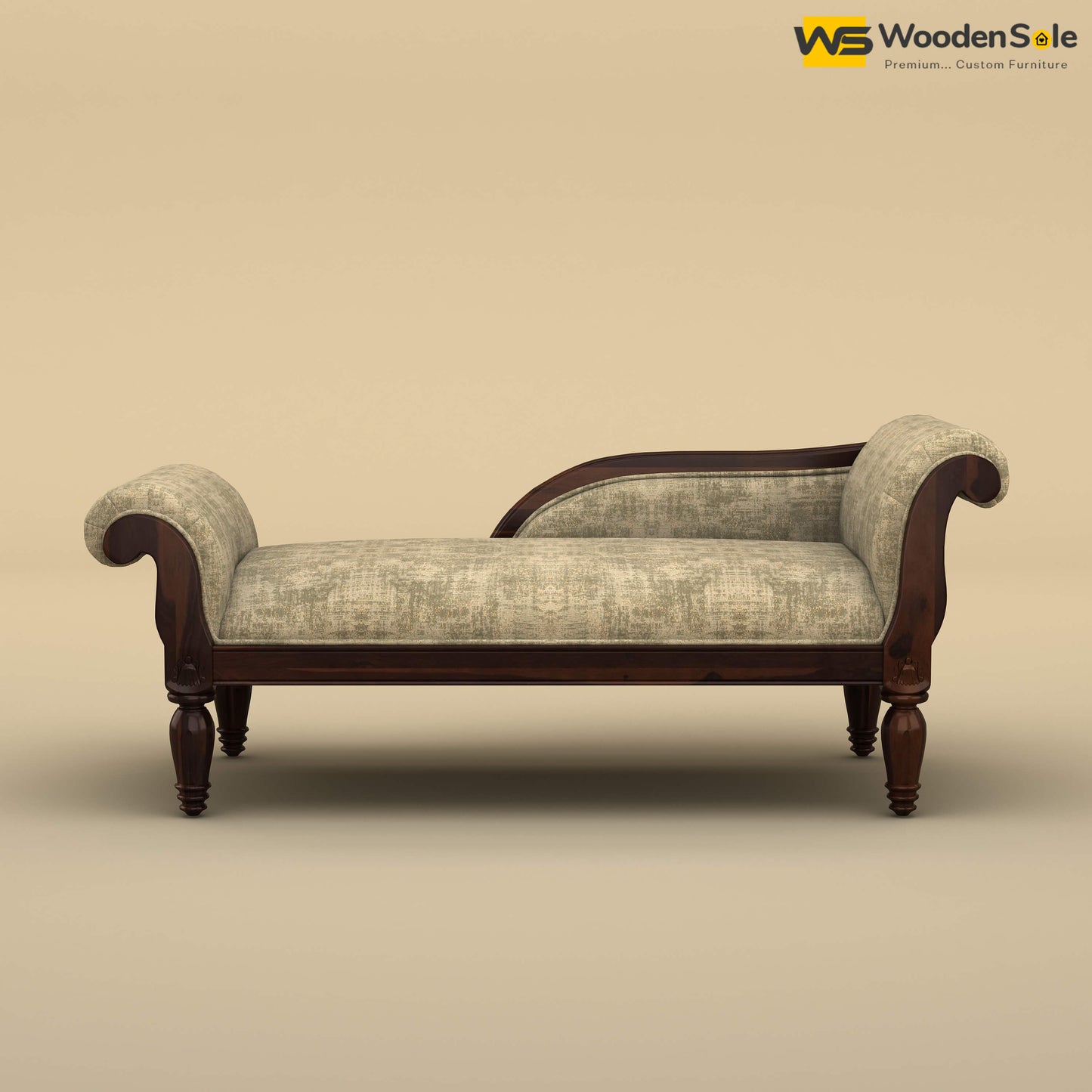 Virat Chaise Lounge (Cotton, Patchy Cream)