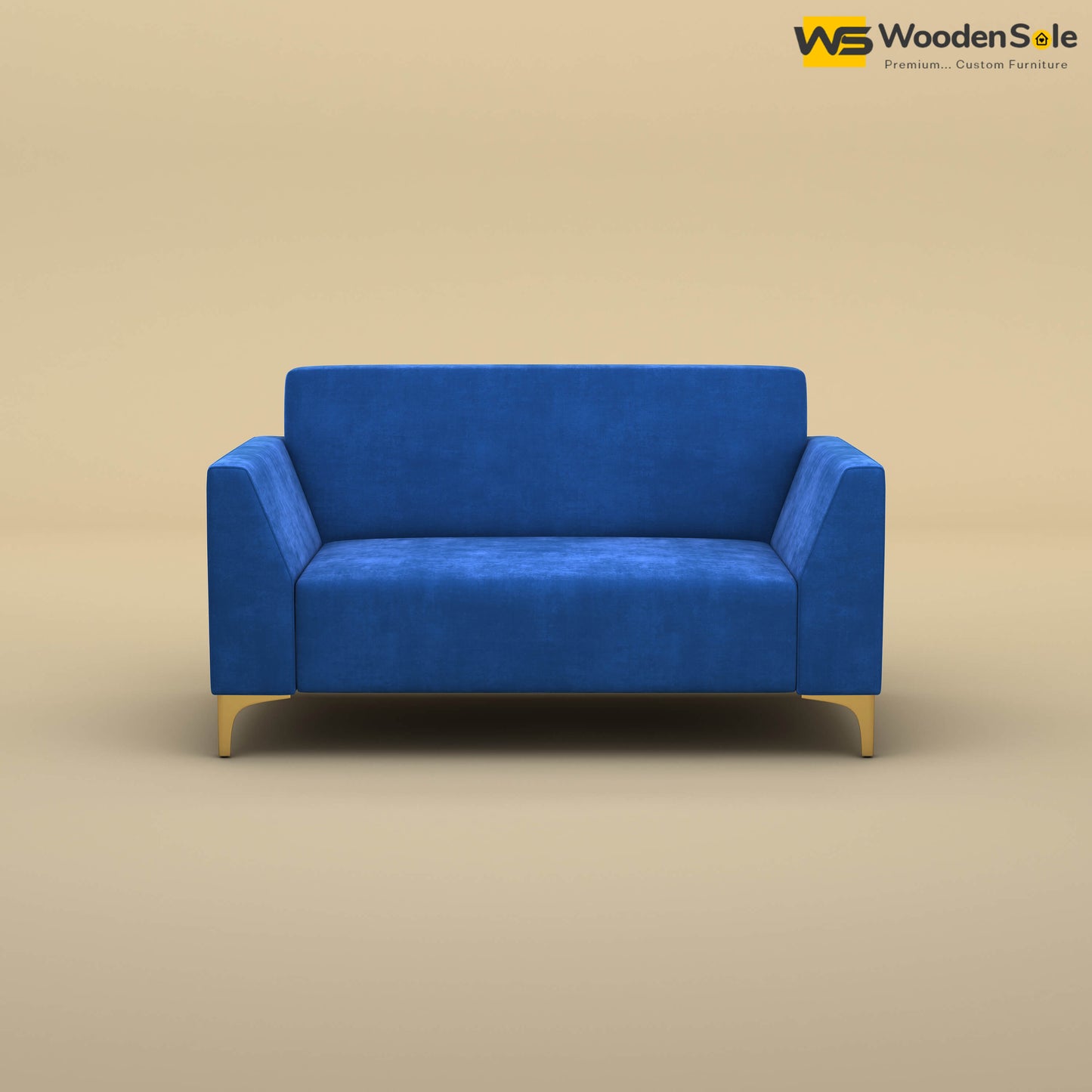 Nayobi 2 Seater Sofa (Velvet, Royal Blue)
