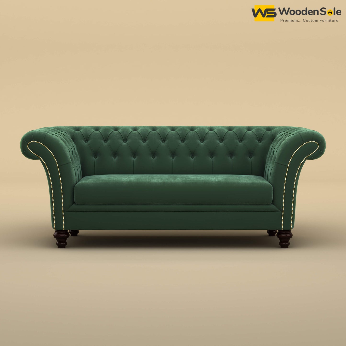 Rolex Loveseat (Velvet, Forest Green)