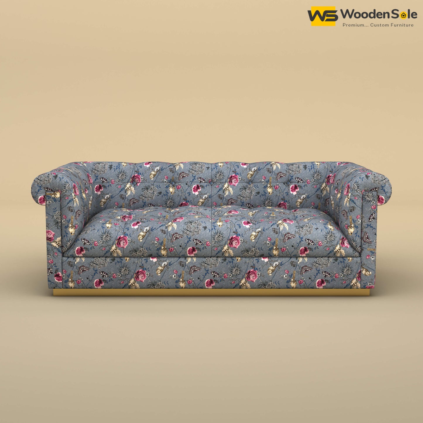 Morrison 3 Seater Fabric Sofa (Cotton, Floral Printed)