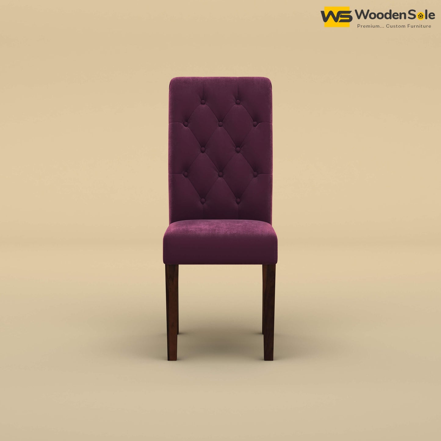 Elliot Dining Chair (Velvet, Dark Purple)