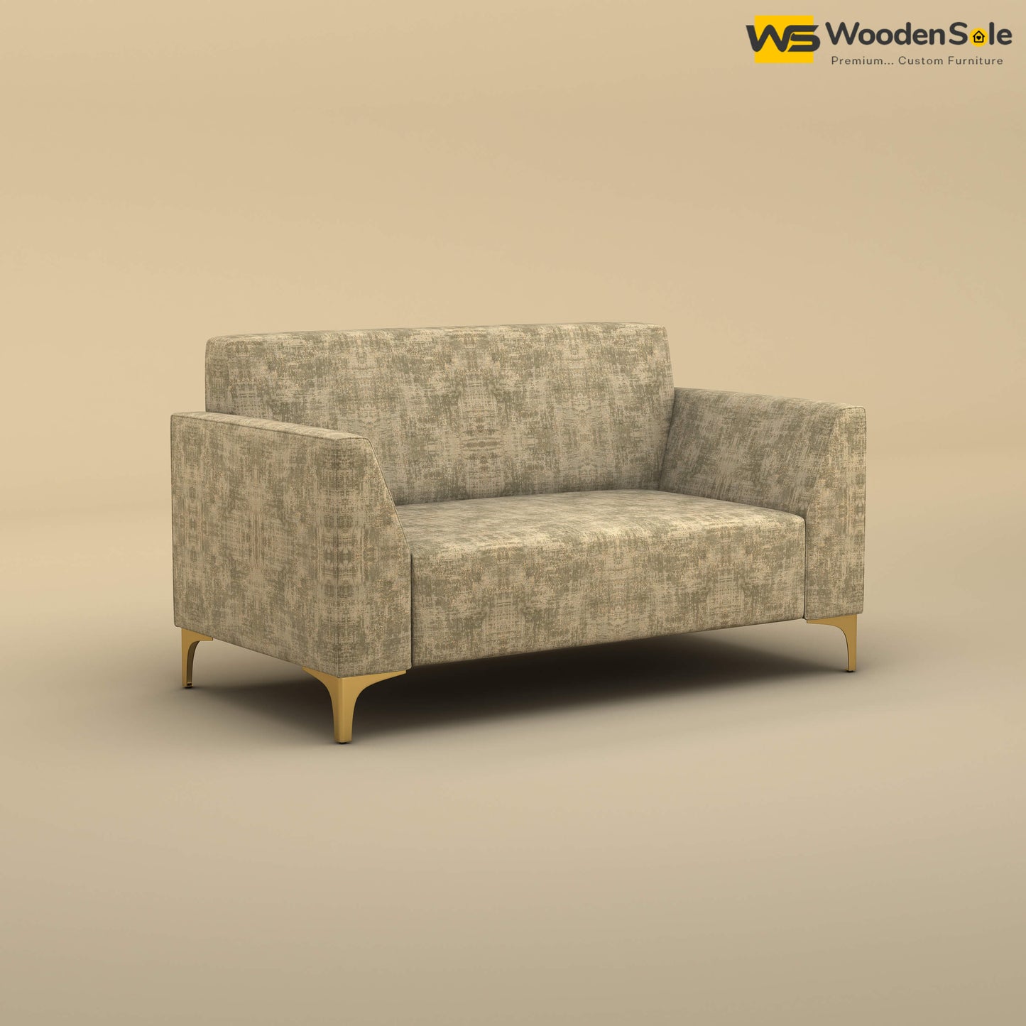Nayobi 2 Seater Sofa (Cotton, Patchy Cream)