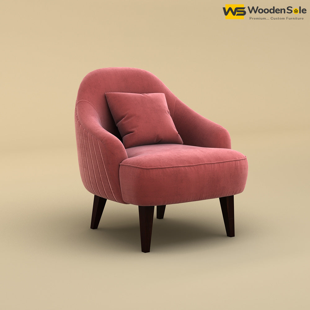 Opera Lounge Chair (Velvet, Pink)