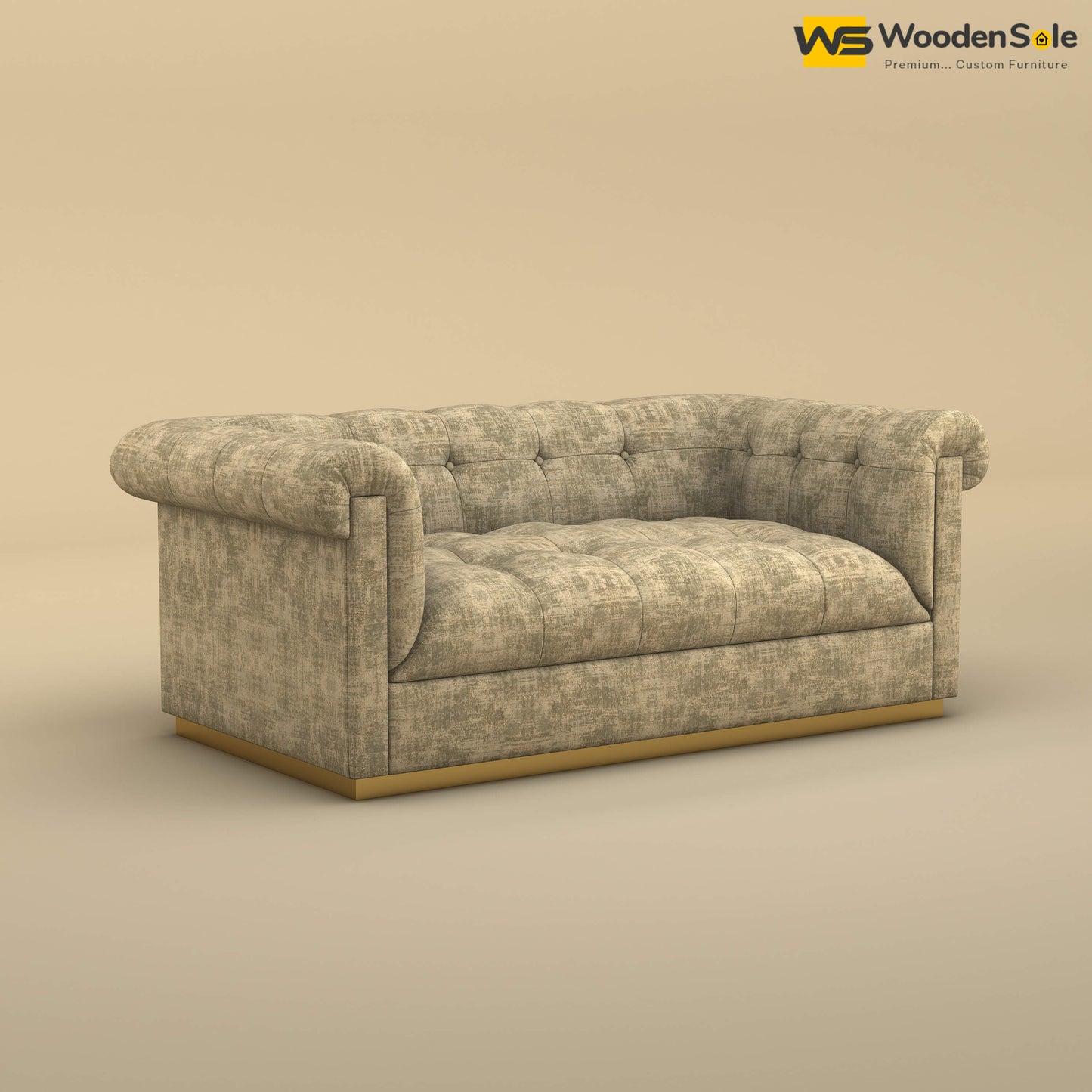 Morrison 2 Seater Fabric Sofa (Cotton, Patchy Cream)