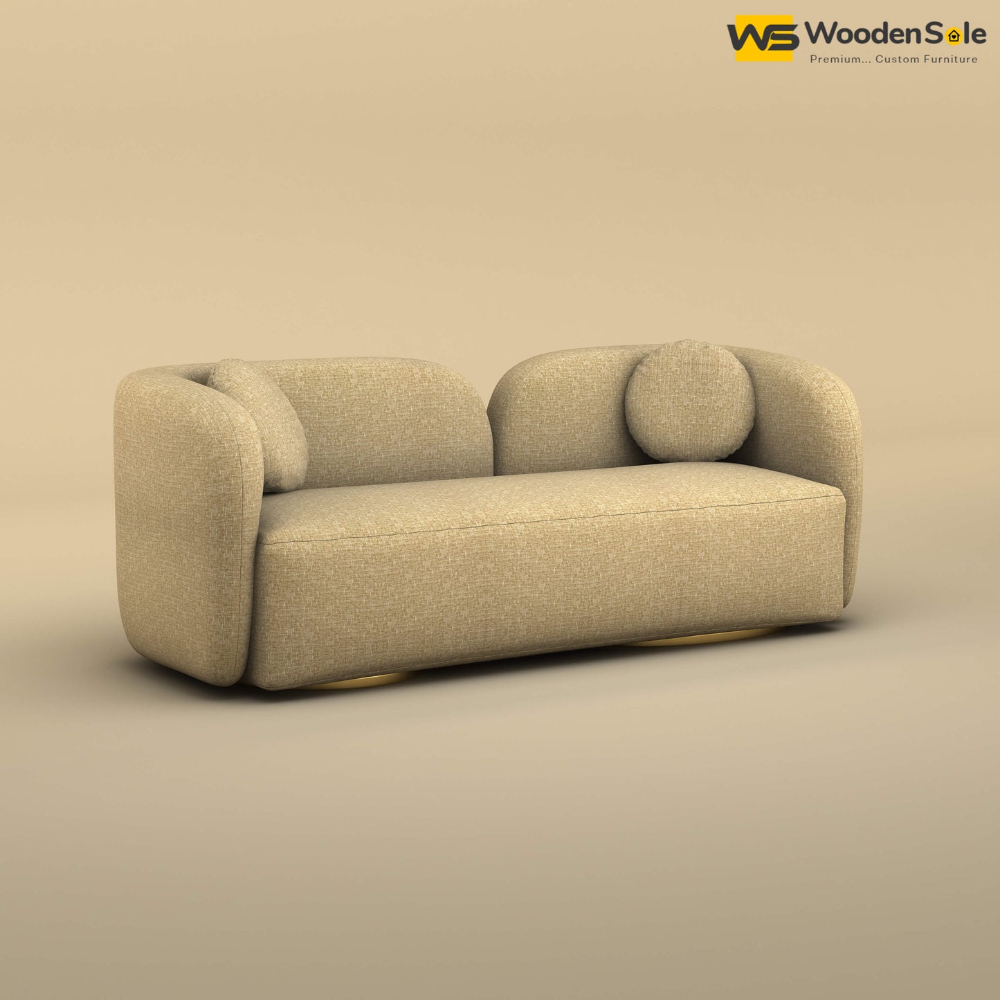 Oslo 3 Seater Interior Sofa (Cotton, Faux Cream)