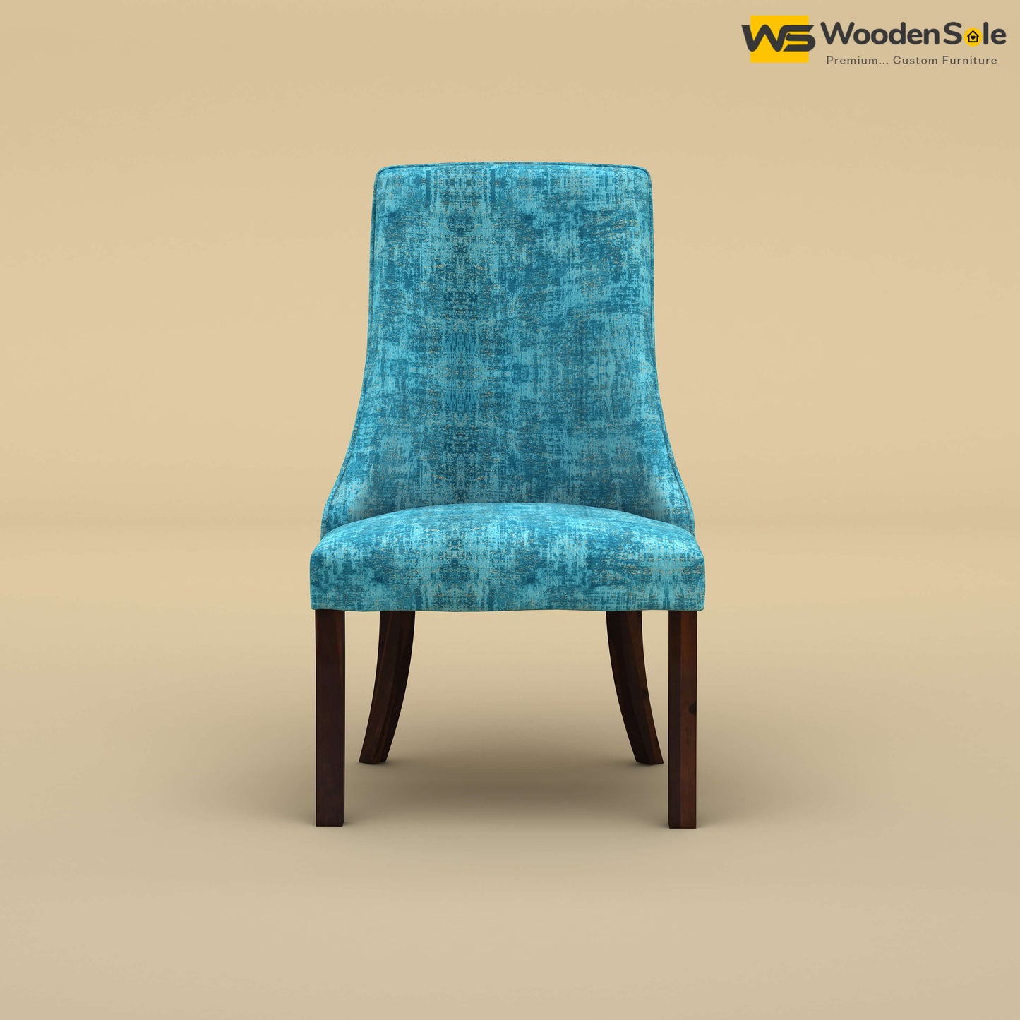 Dublin Dining Chair (Cotton, Teal Blue)