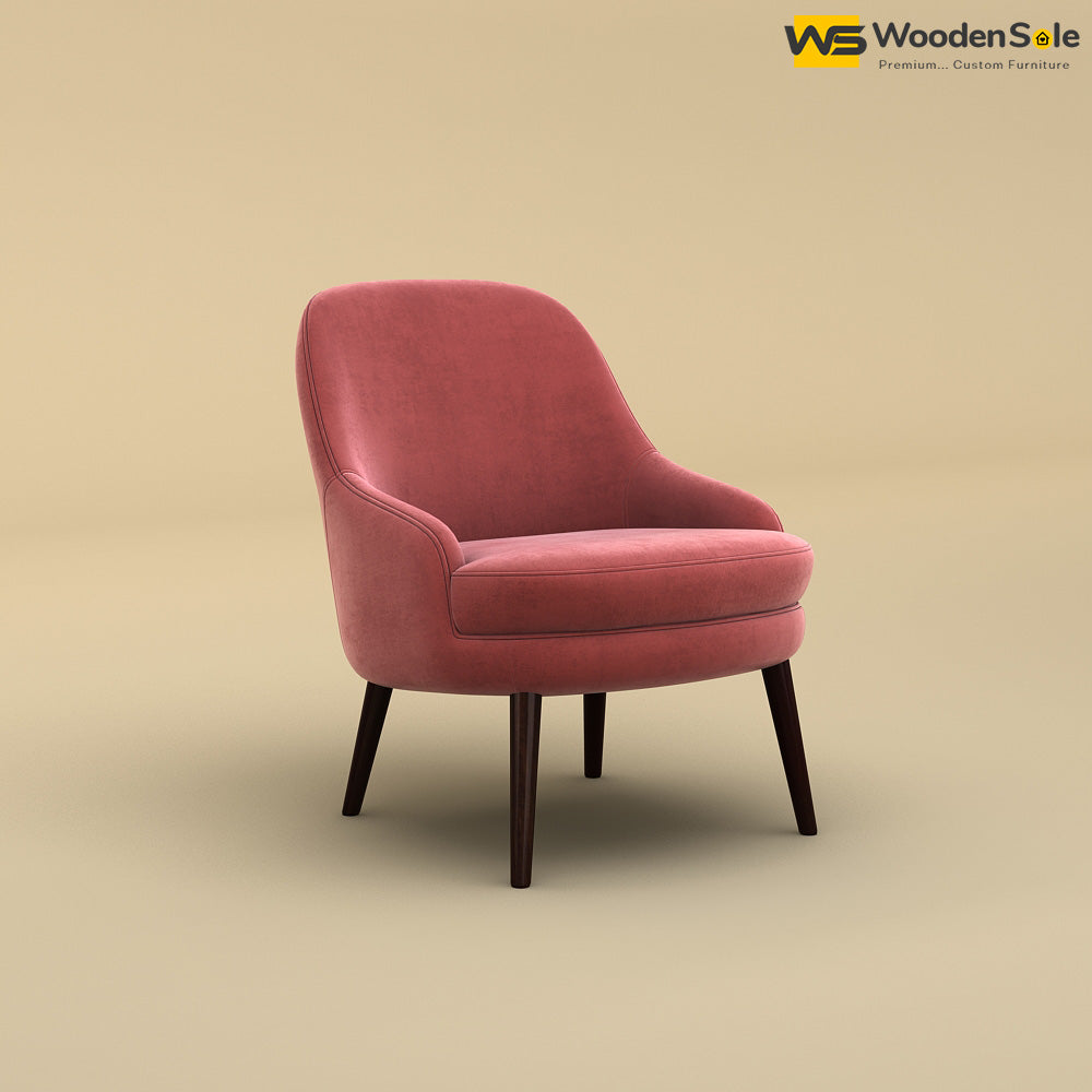 Lawson Lounge Chair (Velvet, Pink)