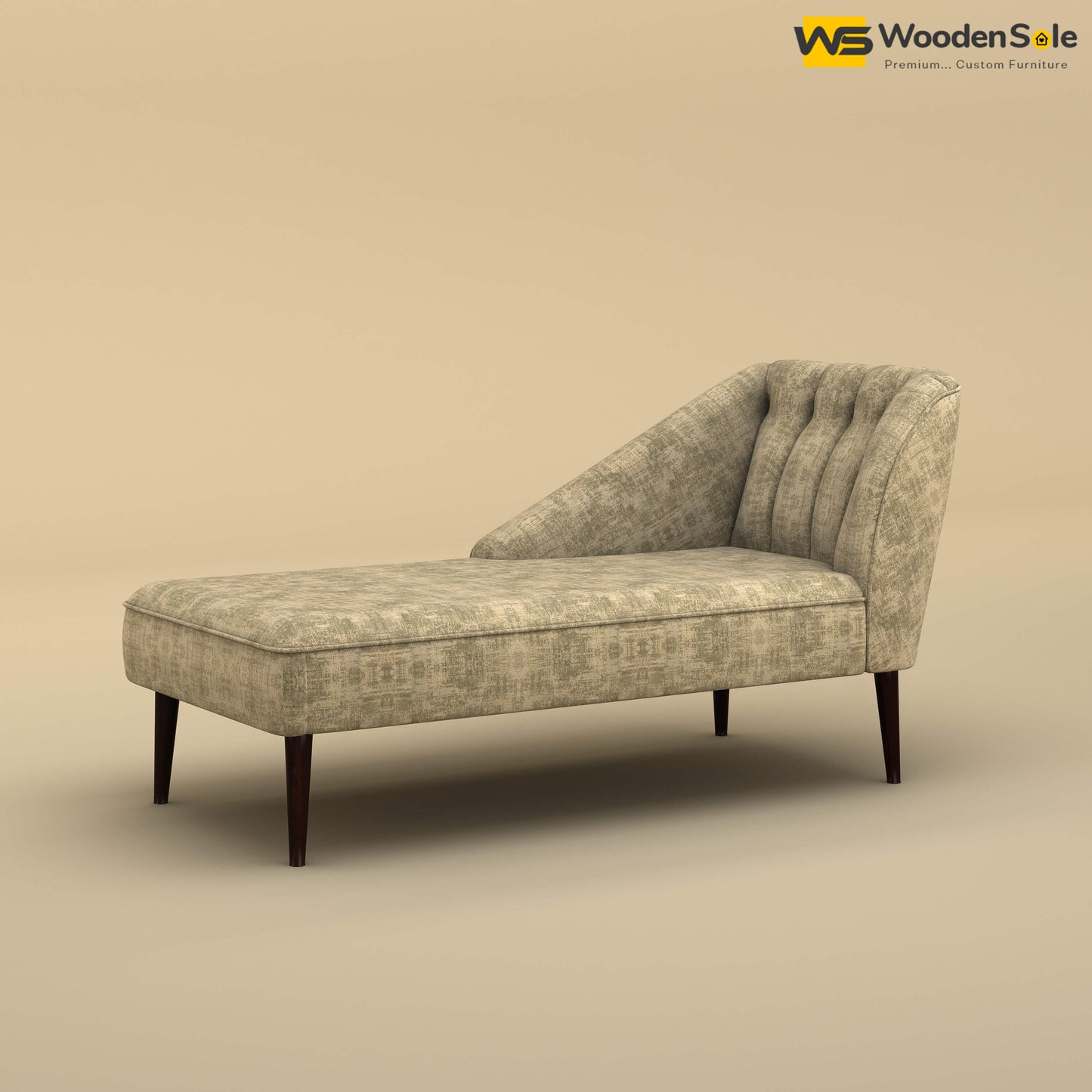 Perla Chaise Lounge (Cotton, Patchy Cream)