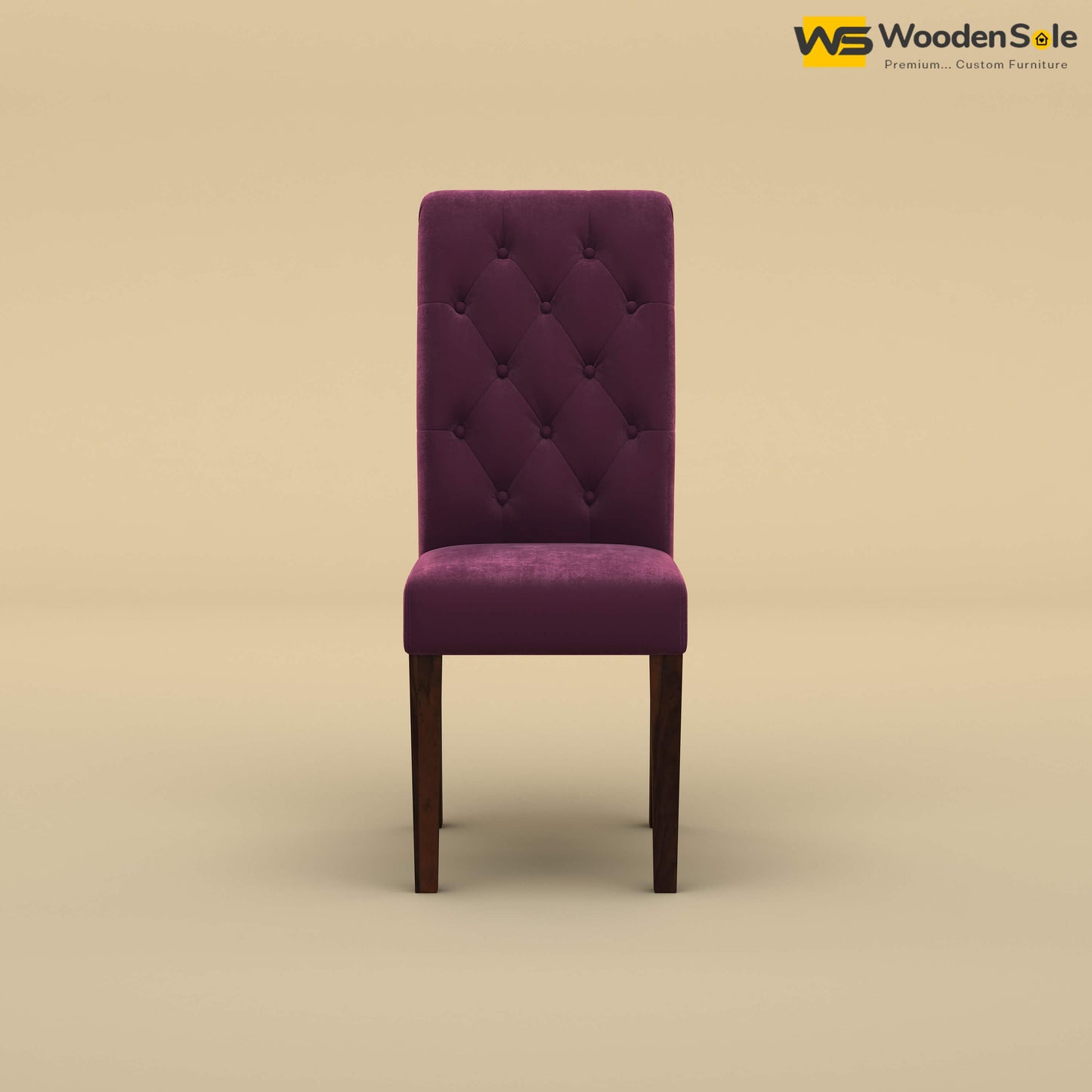 Elliot Dining Chair (Velvet, Dark Purple)