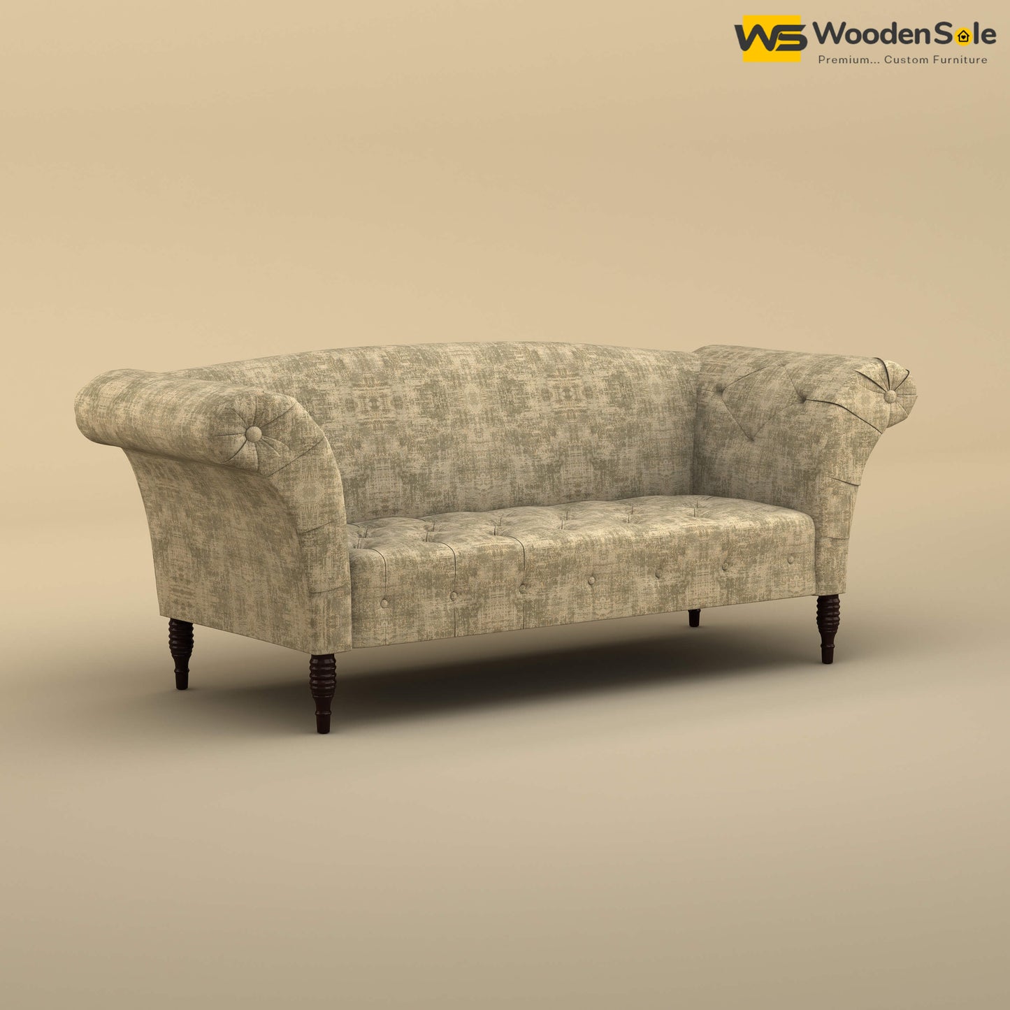 Leo Chaise Lounge (Cotton, Patchy Cream)