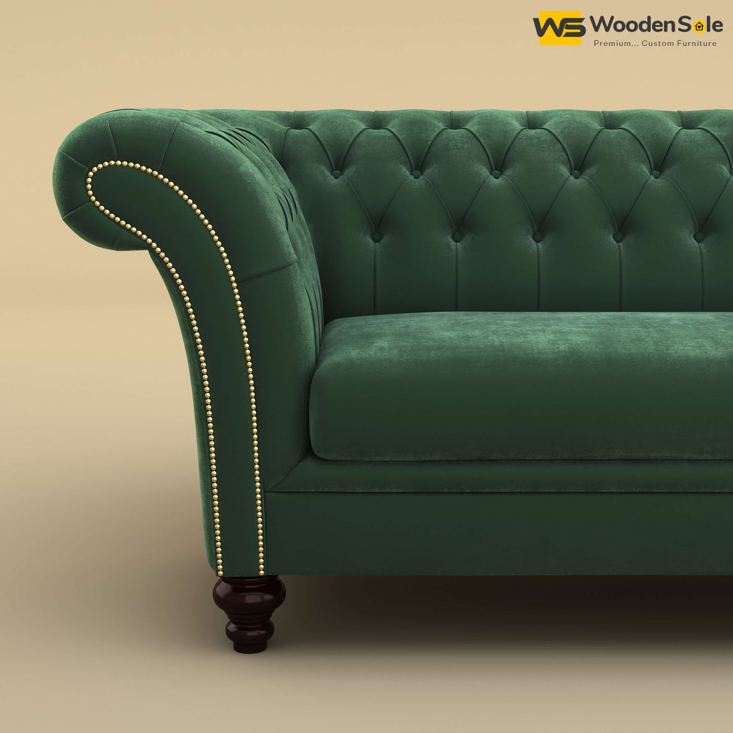 Rolex Loveseat (Velvet, Forest Green)