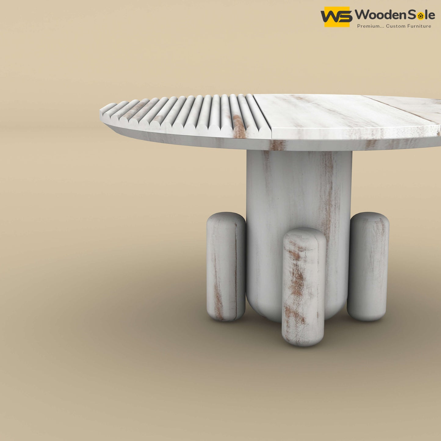 Elena Mango Wood Coffee Table (Distress Finish)
