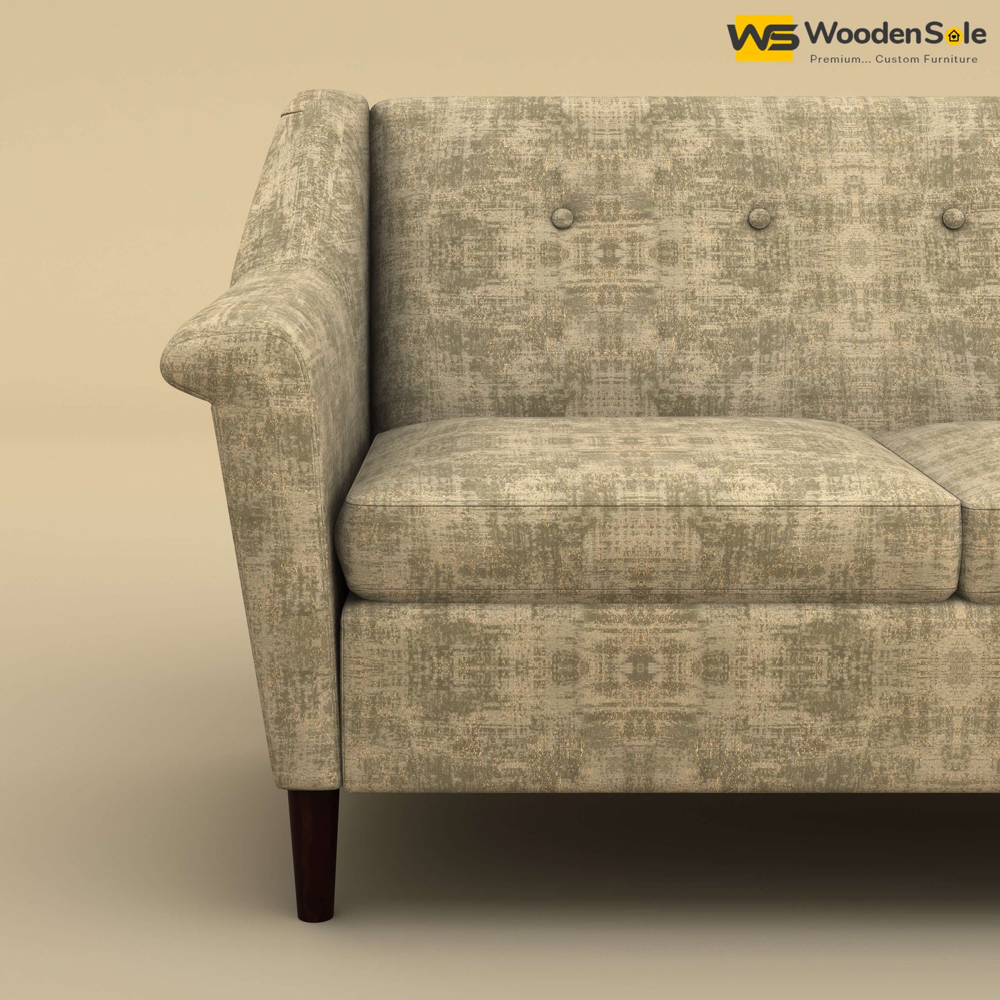 Ojas Loveseat (Cotton, Patchy Cream)