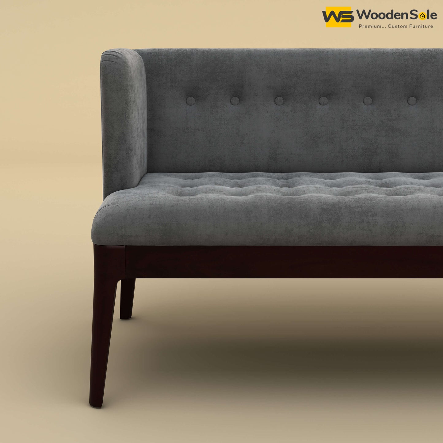 Olivier Loveseat (Velvet, Charcoal Gray)