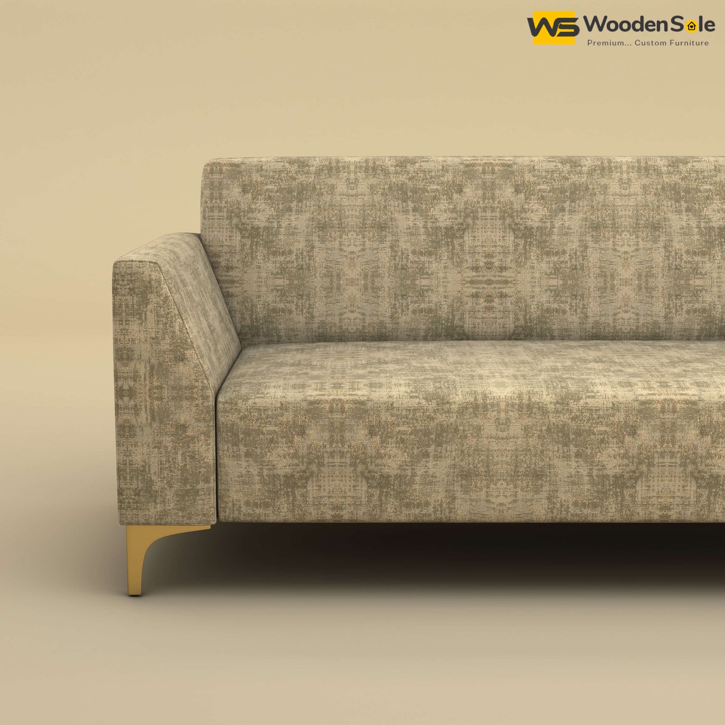 Nayobi 3 Seater Sofa (Cotton, Patchy Cream)