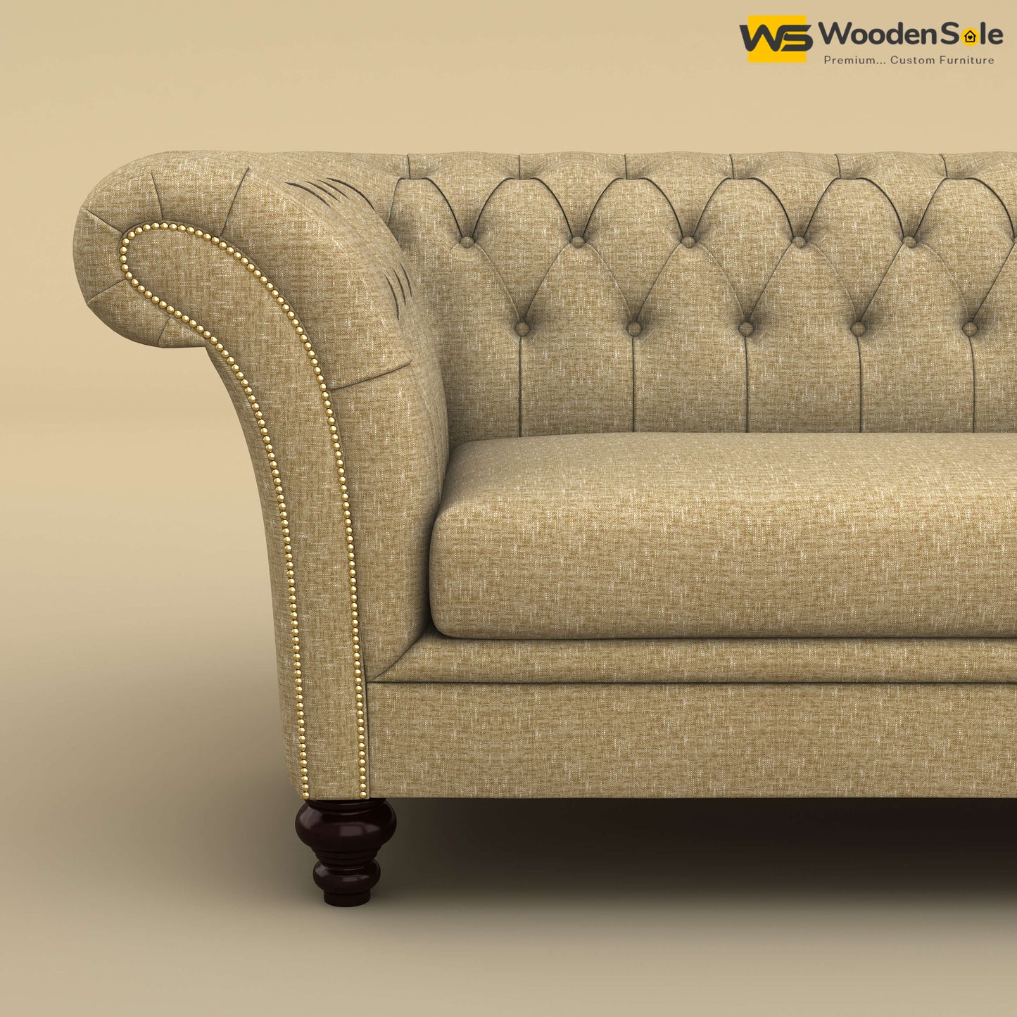 Rolex Loveseat (Cotton, Faux Cream)