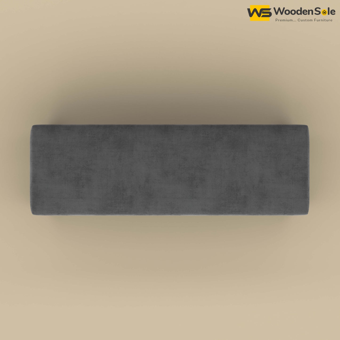 Sheesham Wood Bench With Cushion (Honey Finish)