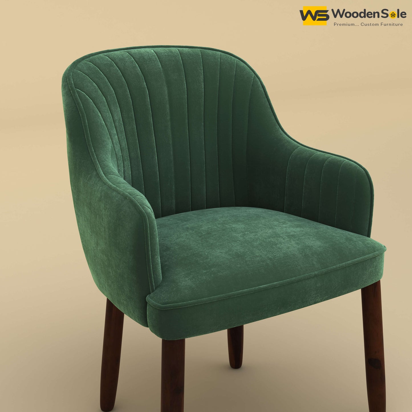 Madrid Dining Chair (Velvet, Forest Green)