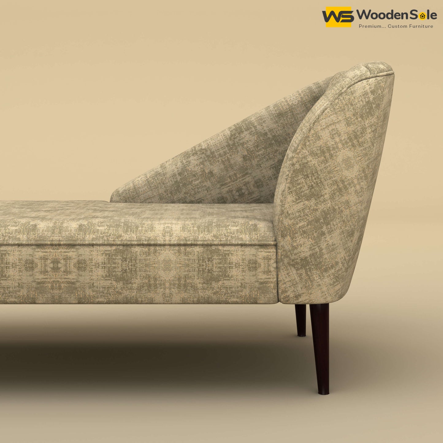Perla Chaise Lounge (Cotton, Patchy Cream)