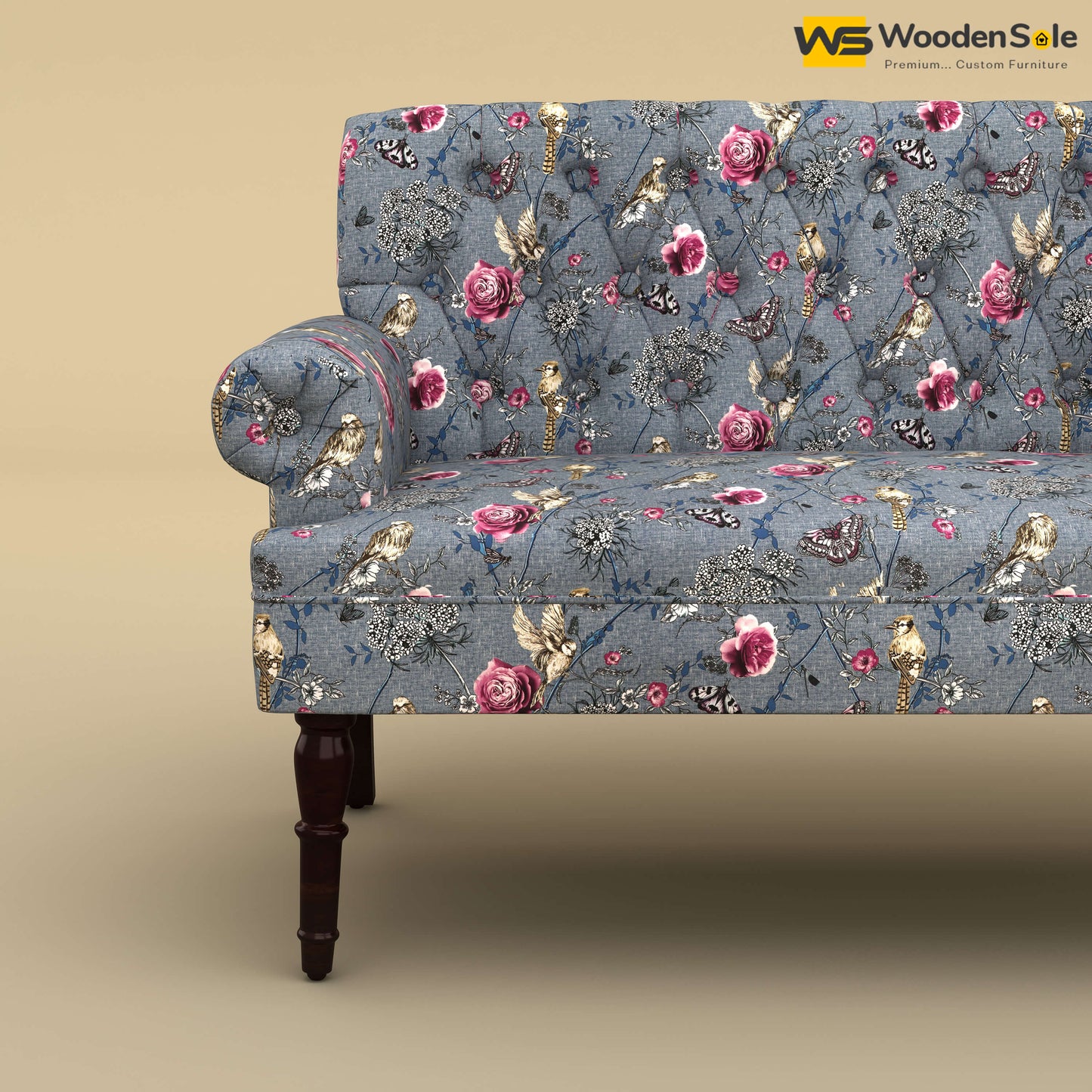 Chetas Love Chair (Cotton, Floral Printed)